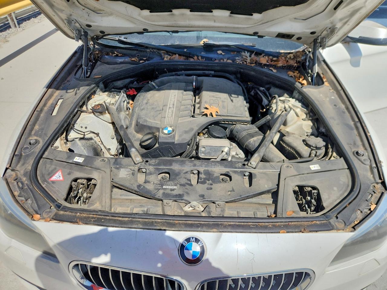 2014 Bmw 535 I White vin: WBA5B1C52ED475689
