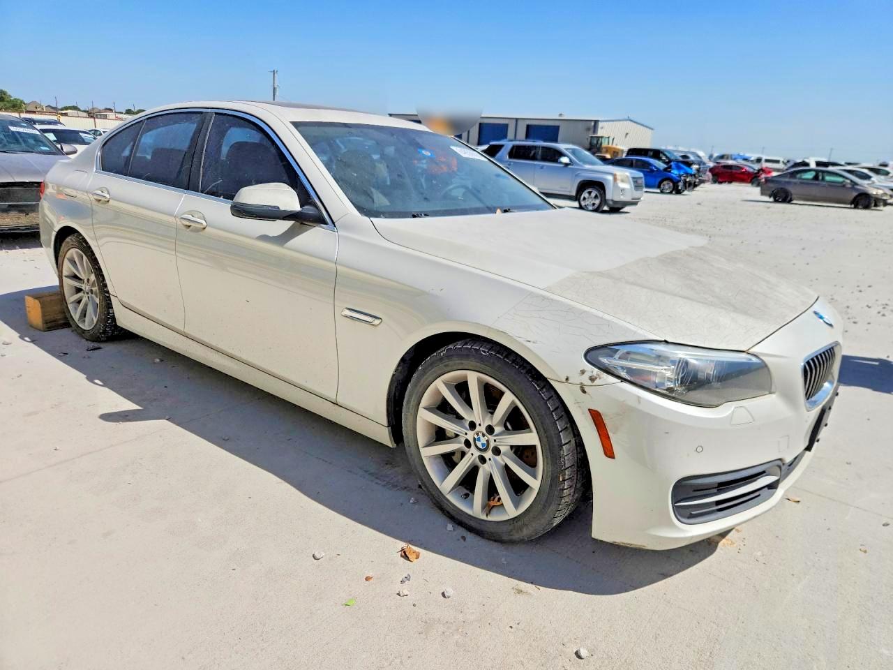2014 Bmw 535 I White vin: WBA5B1C52ED475689
