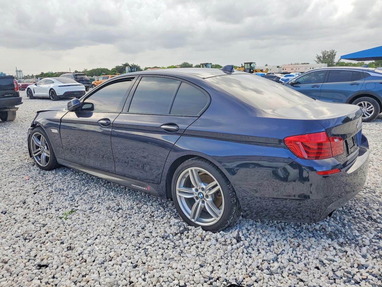 2014 Bmw 535 I Blue vin: WBA5B1C52ED477636