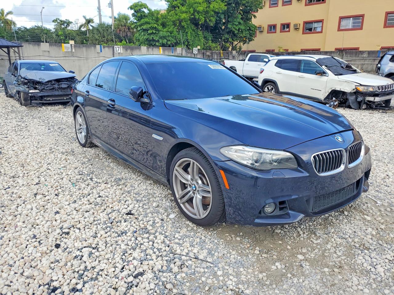 2014 Bmw 535 I Blue vin: WBA5B1C52ED477636