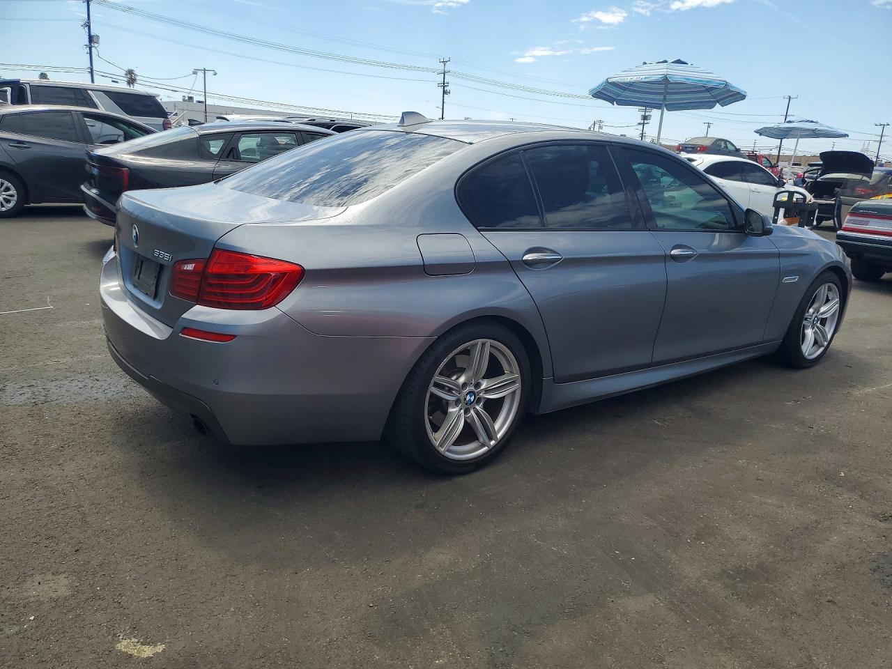 2014 Bmw 535 I Silver vin: WBA5B1C52ED478589