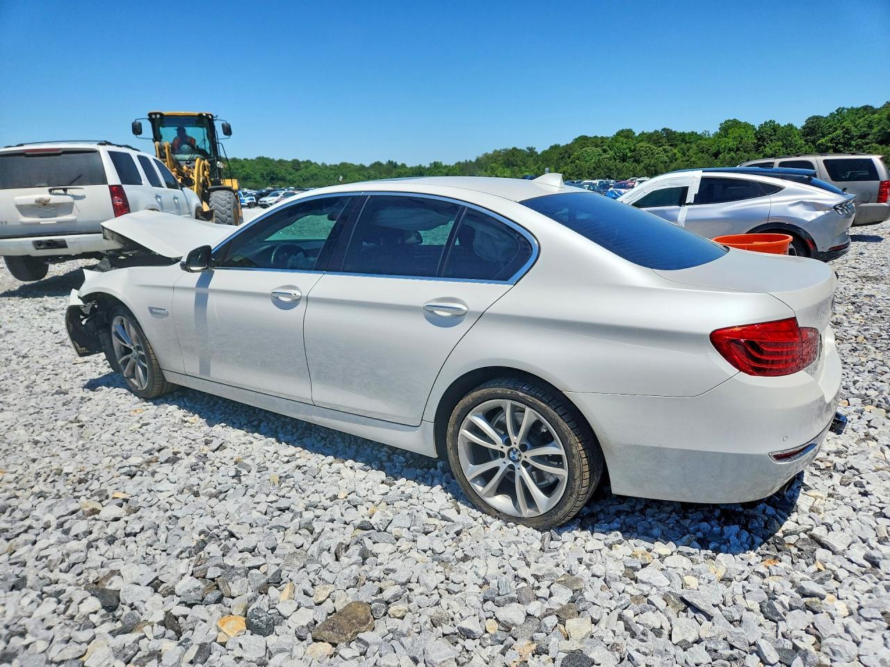 2014 Bmw 535 I White vin: WBA5B1C52ED483727