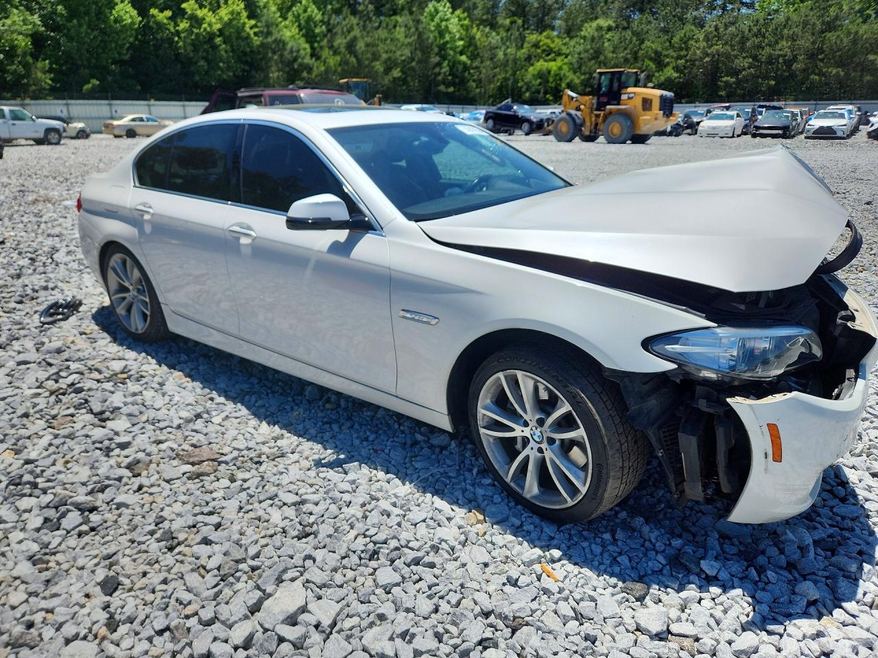 2014 Bmw 535 I White vin: WBA5B1C52ED483727