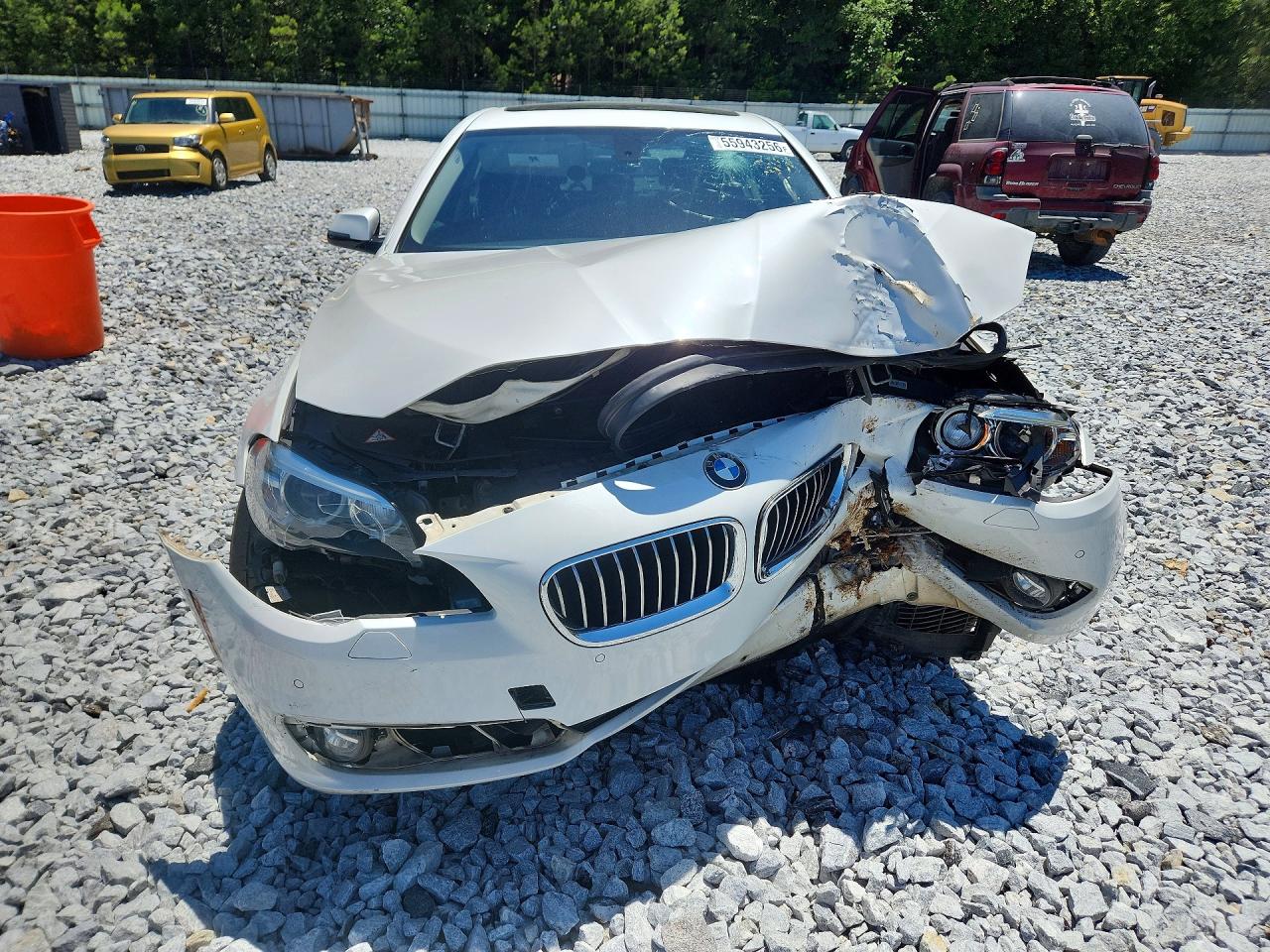 2014 Bmw 535 I White vin: WBA5B1C52ED483727