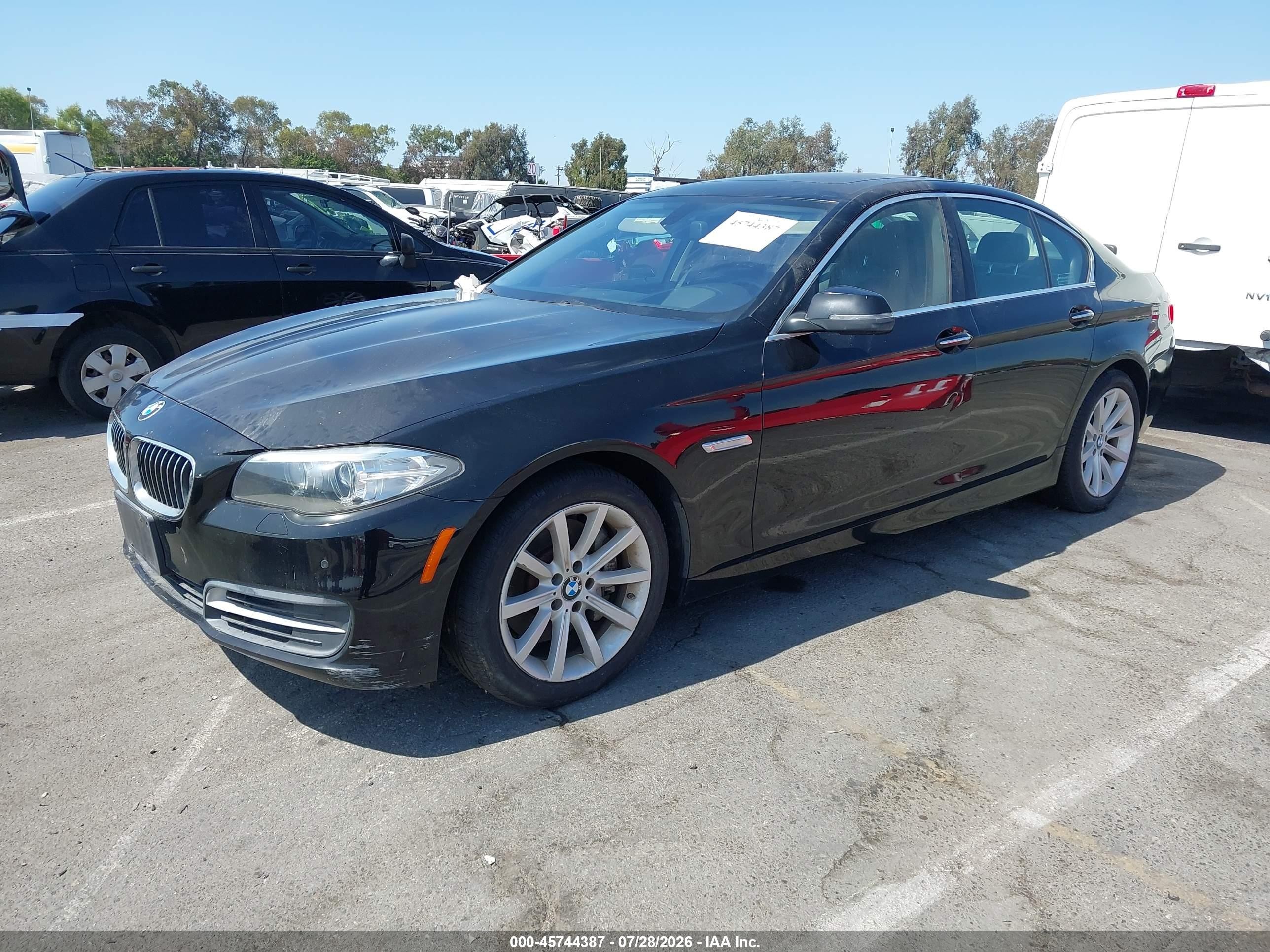 2014 Bmw 535i   Black vin: WBA5B1C52ED484344