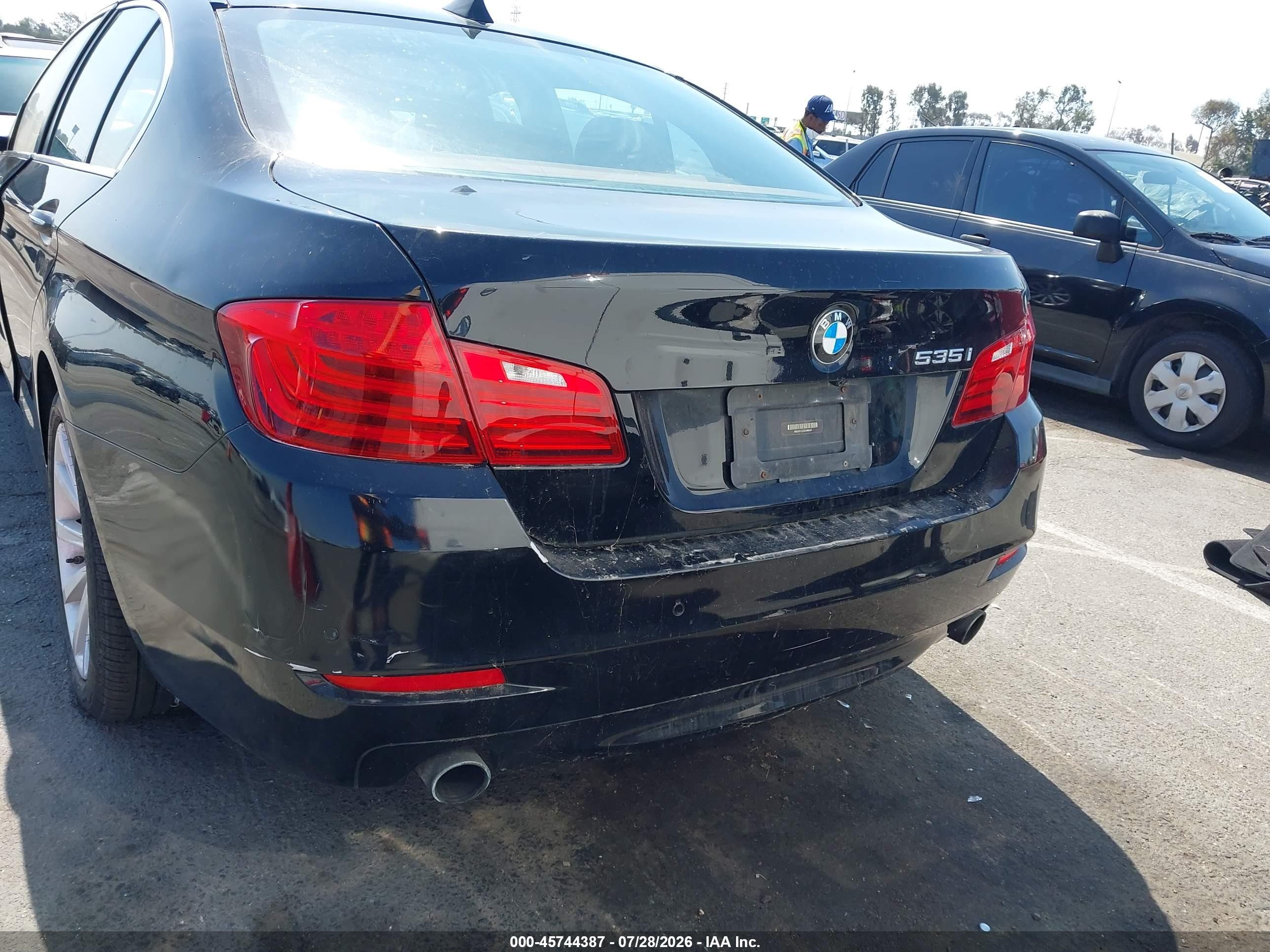 2014 Bmw 535i   Black vin: WBA5B1C52ED484344