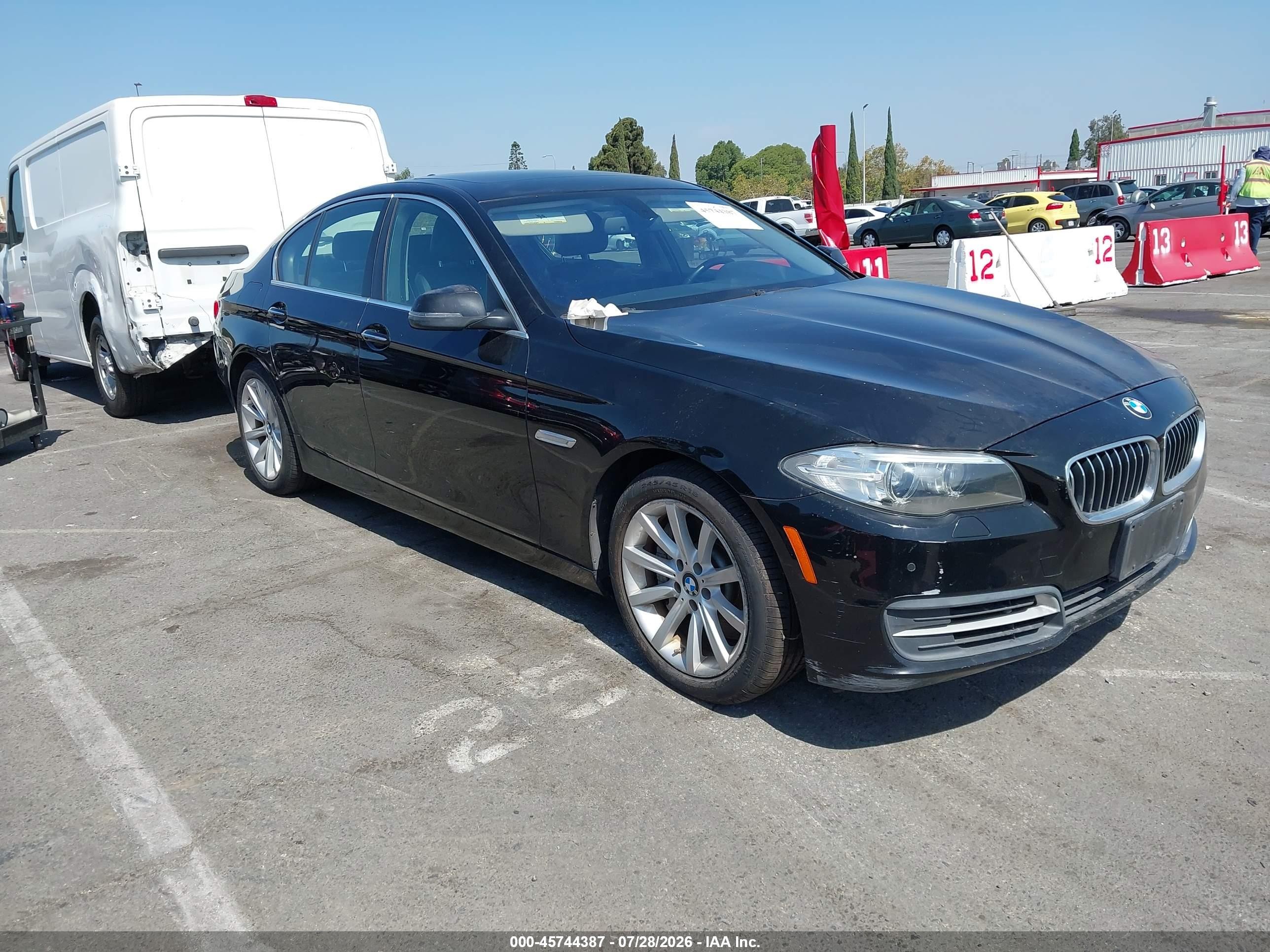2014 Bmw 535i   Черный vin: WBA5B1C52ED484344
