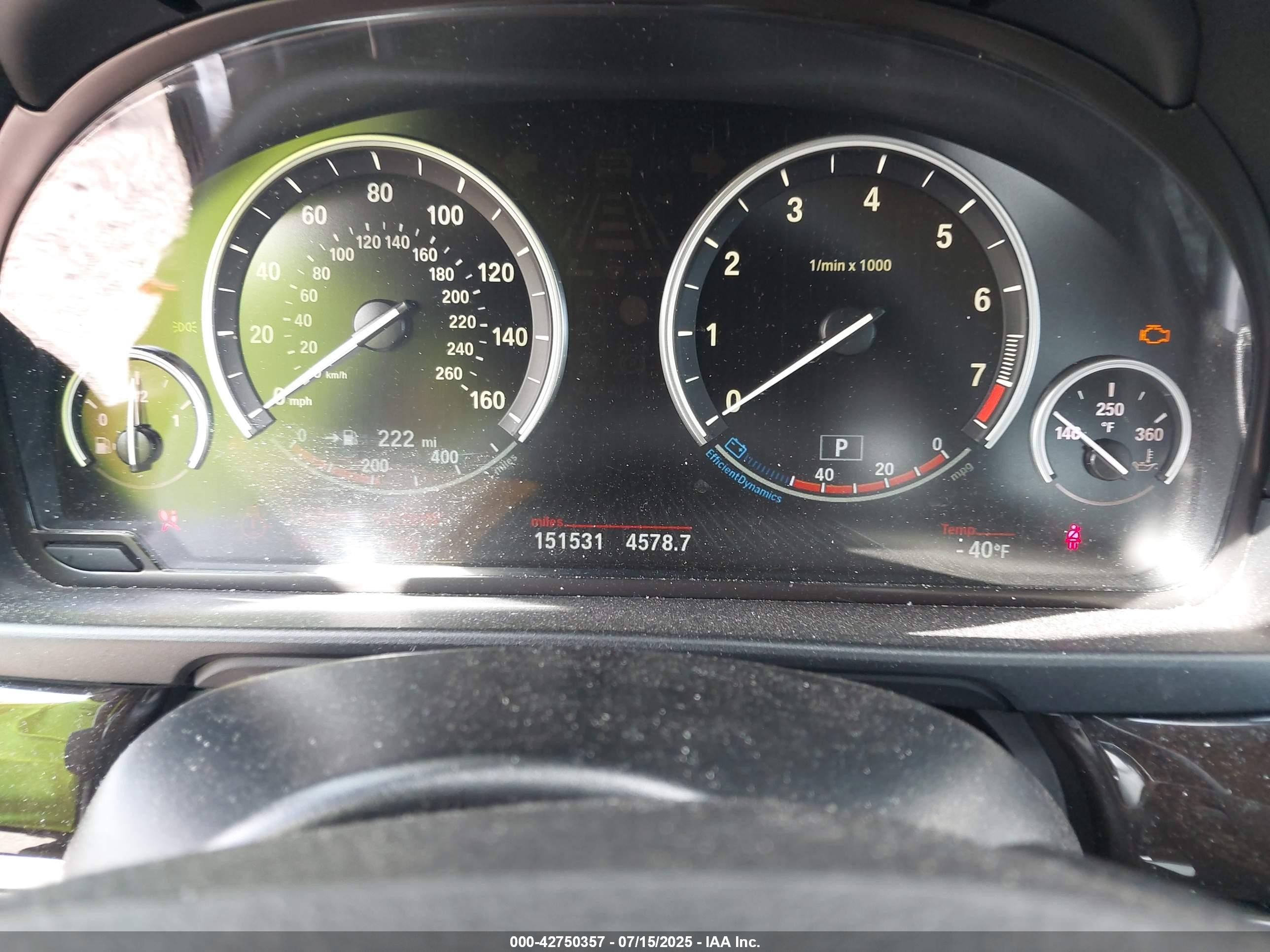 2015 Bmw 535i   Black vin: WBA5B1C52FD918831