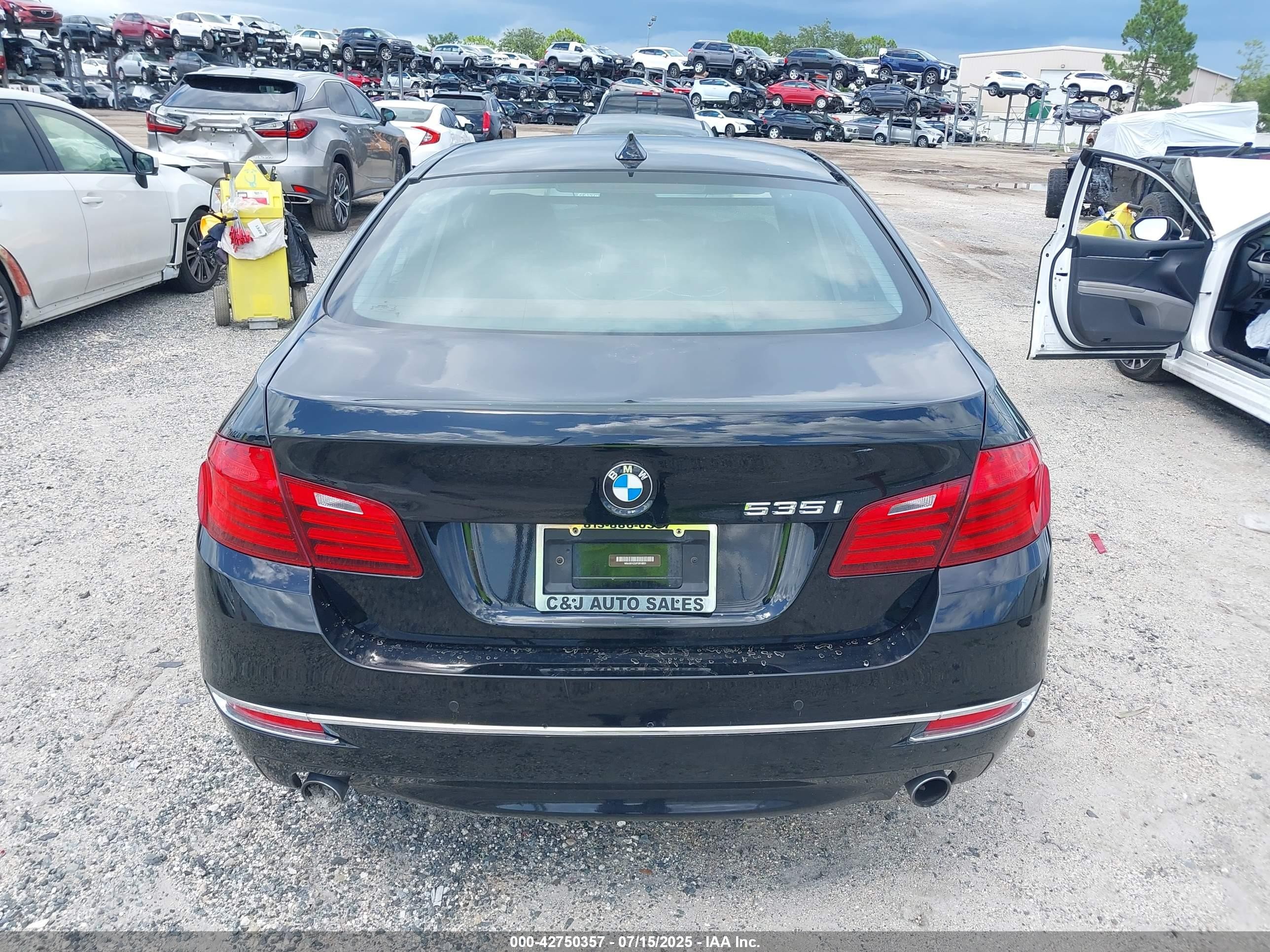 2015 Bmw 535i   Black vin: WBA5B1C52FD918831
