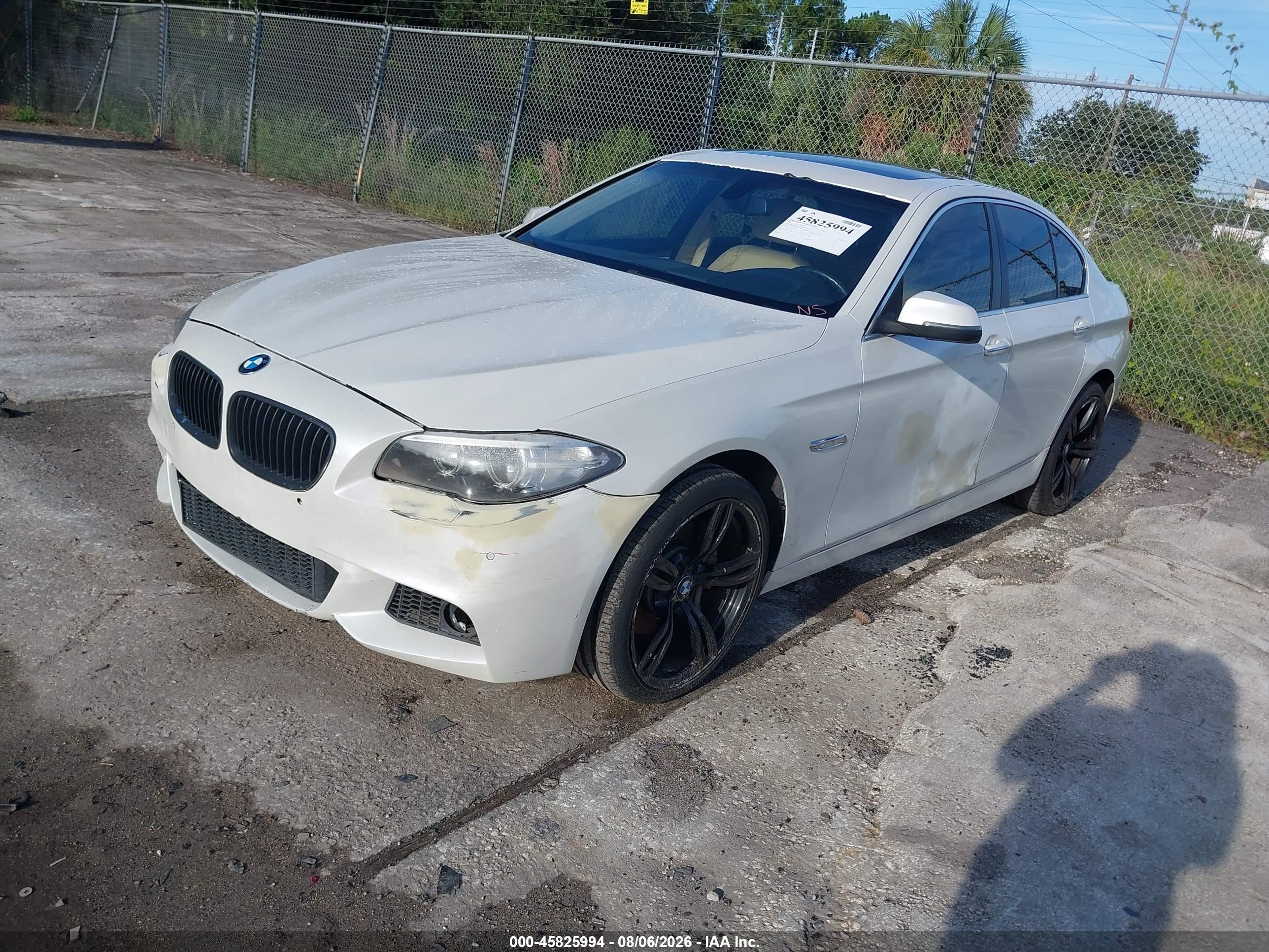 2015 Bmw 535i   White vin: WBA5B1C52FD922376