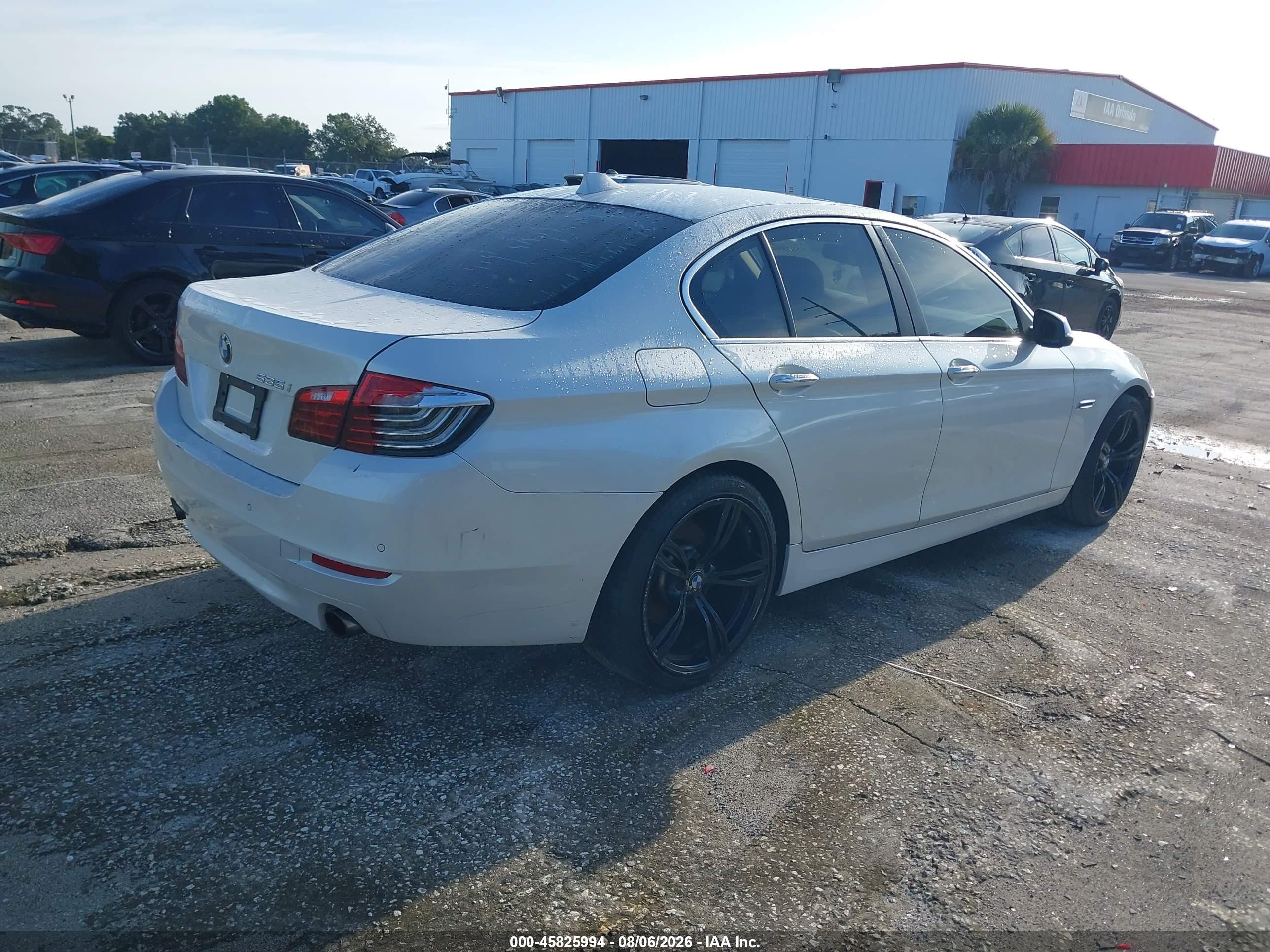 2015 Bmw 535i   White vin: WBA5B1C52FD922376