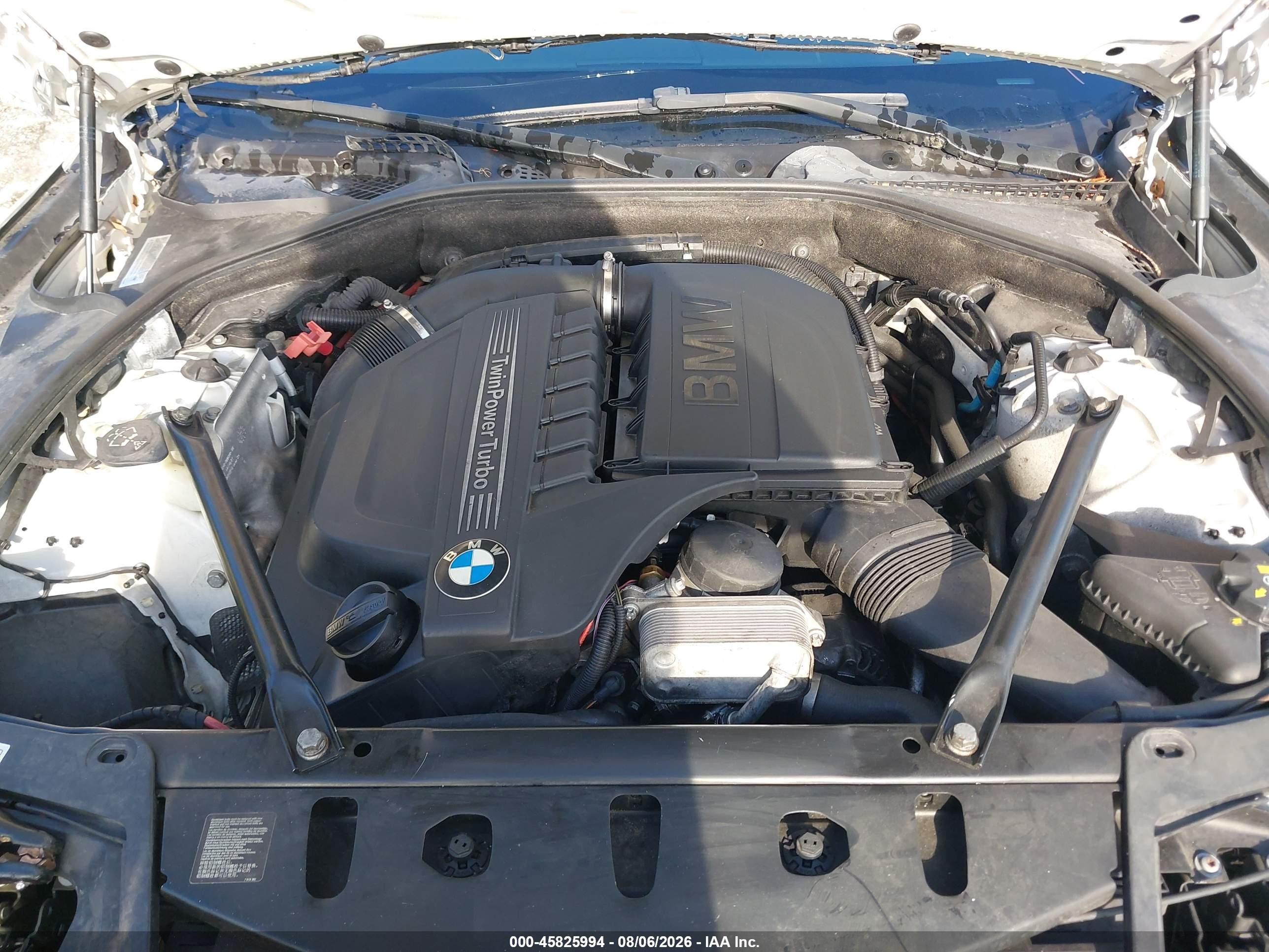 2015 Bmw 535i   White vin: WBA5B1C52FD922376