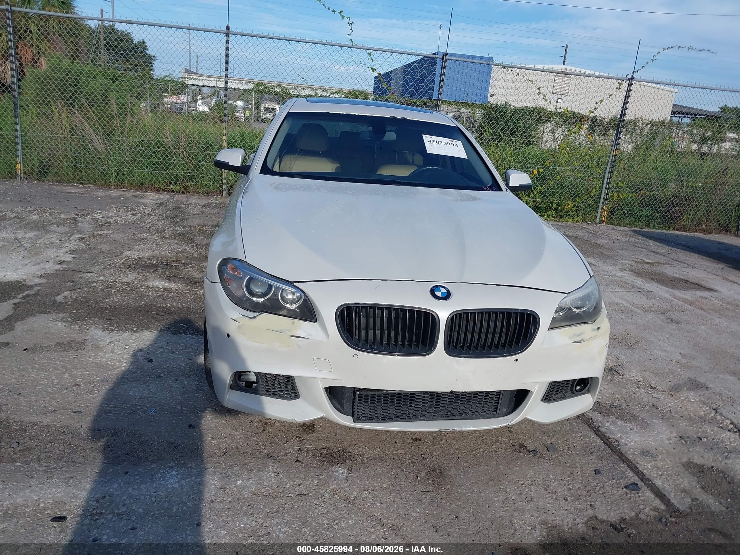 2015 Bmw 535i   White vin: WBA5B1C52FD922376