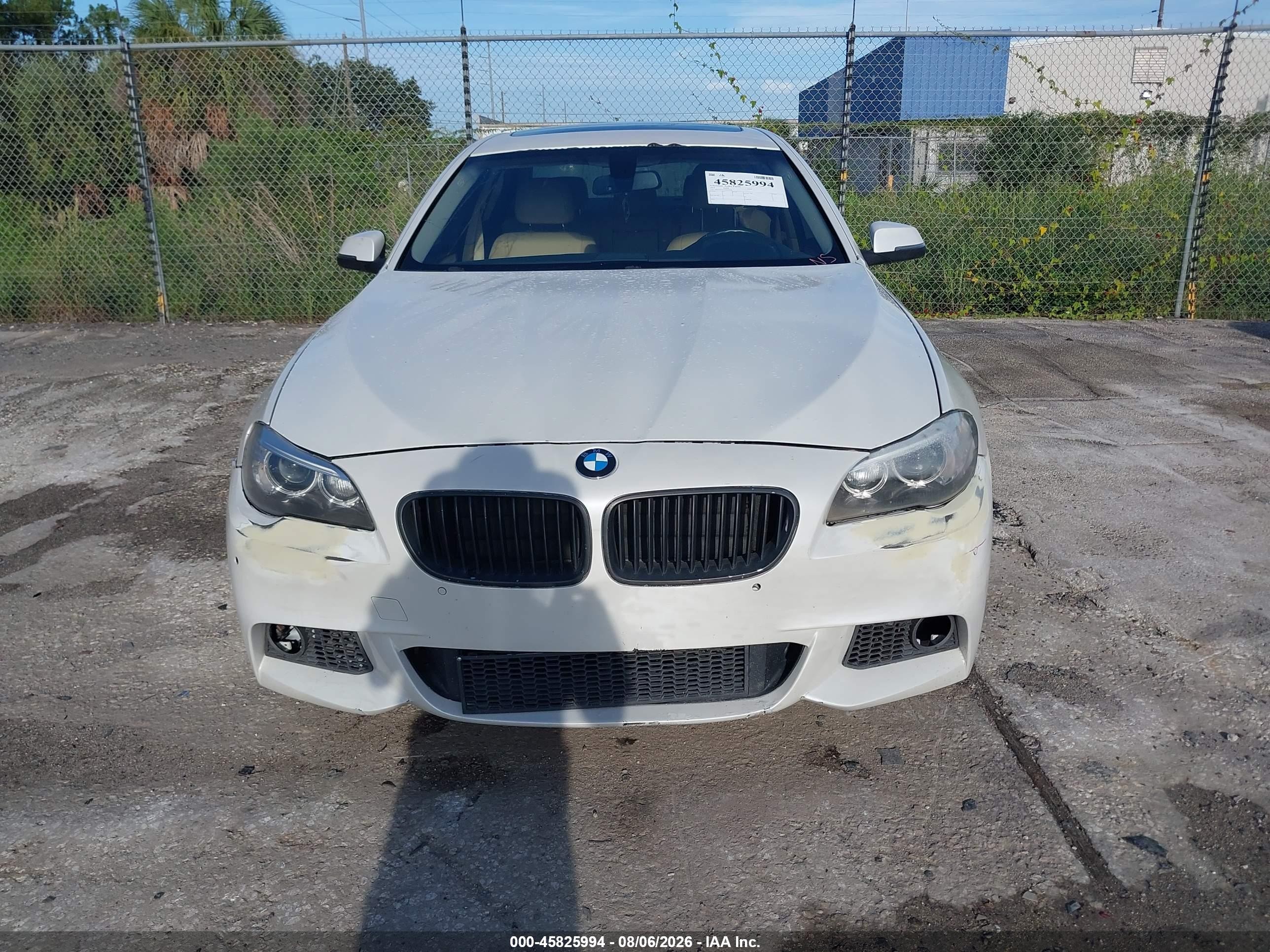 2015 Bmw 535i   White vin: WBA5B1C52FD922376