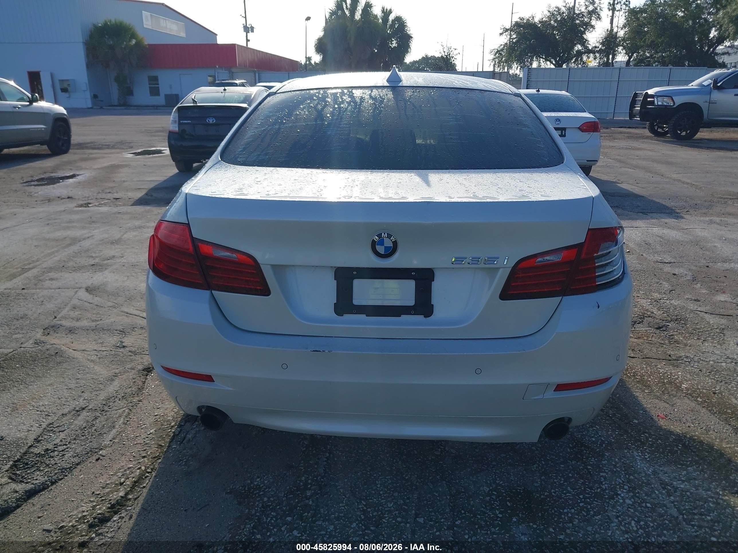 2015 Bmw 535i   White vin: WBA5B1C52FD922376
