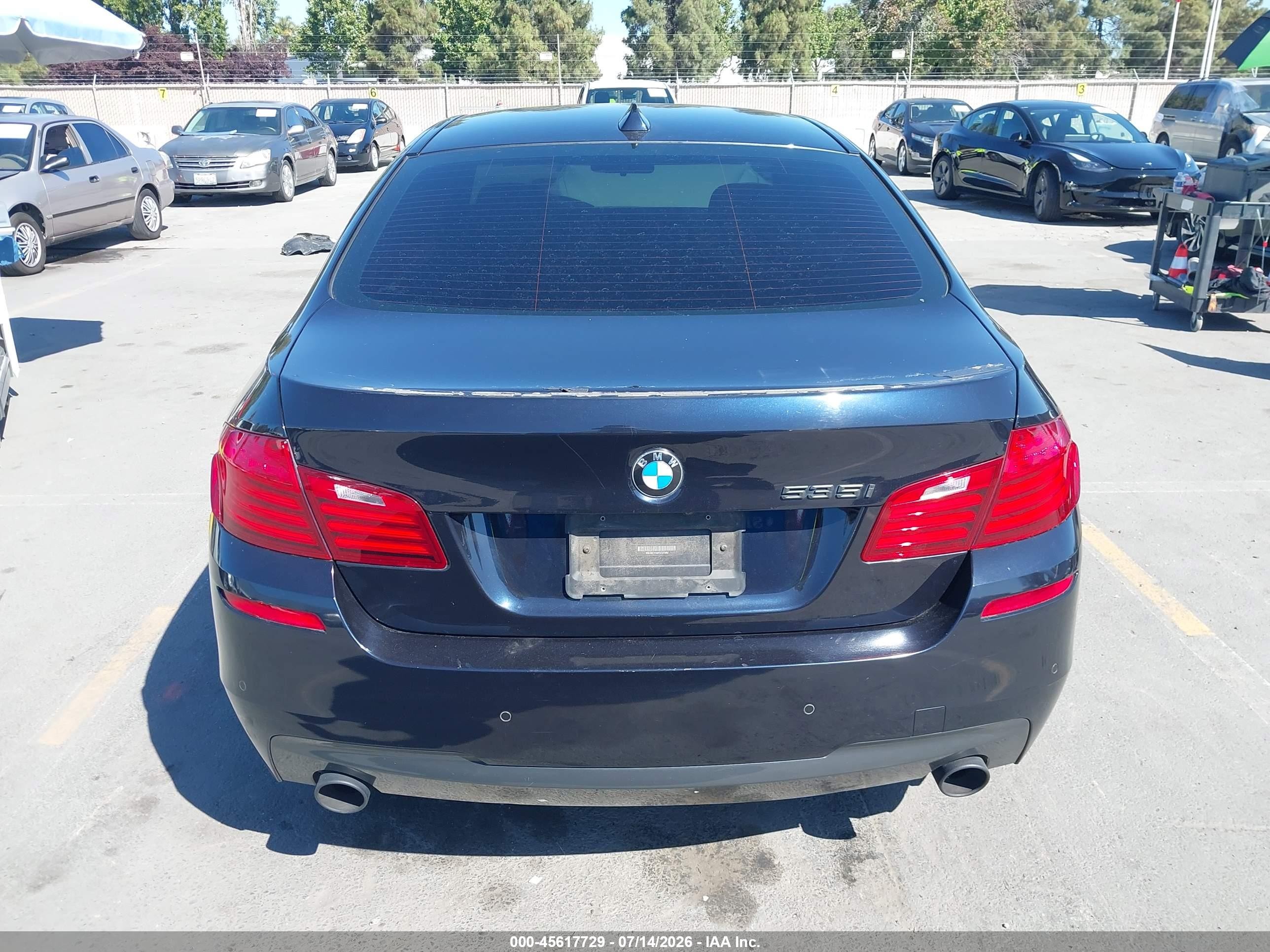 2015 Bmw 535i   Black vin: WBA5B1C52FG127262