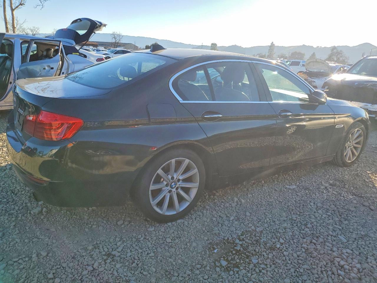 2014 Bmw 5 Series Black vin: WBA5B1C53ED479007
