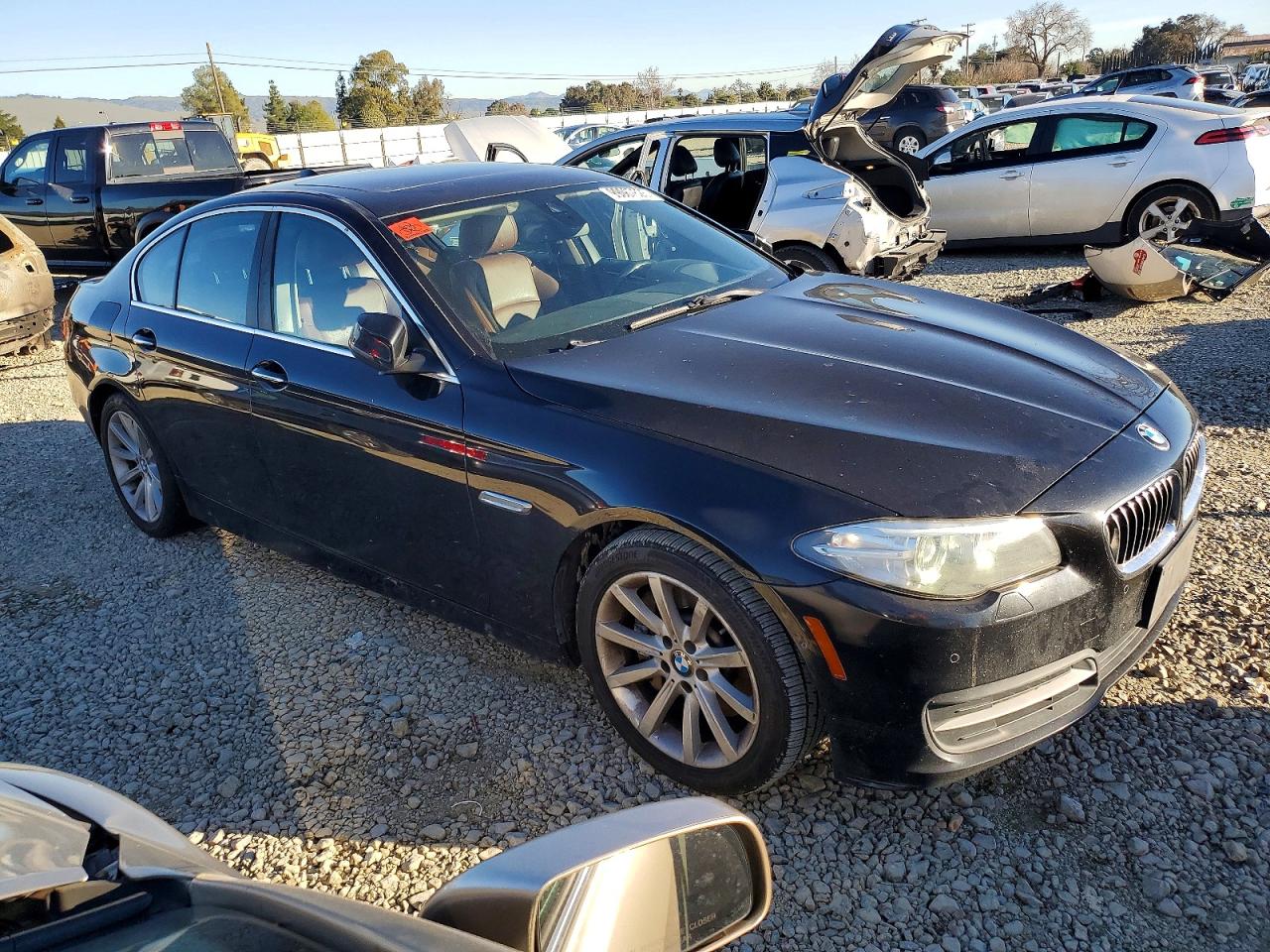 2014 Bmw 5 Series Black vin: WBA5B1C53ED479007