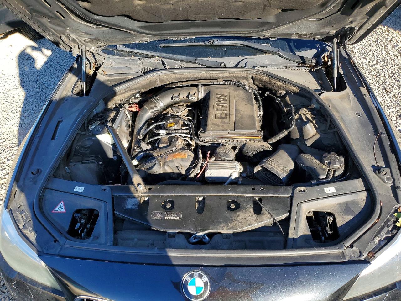 2014 Bmw 5 Series Black vin: WBA5B1C53ED479007