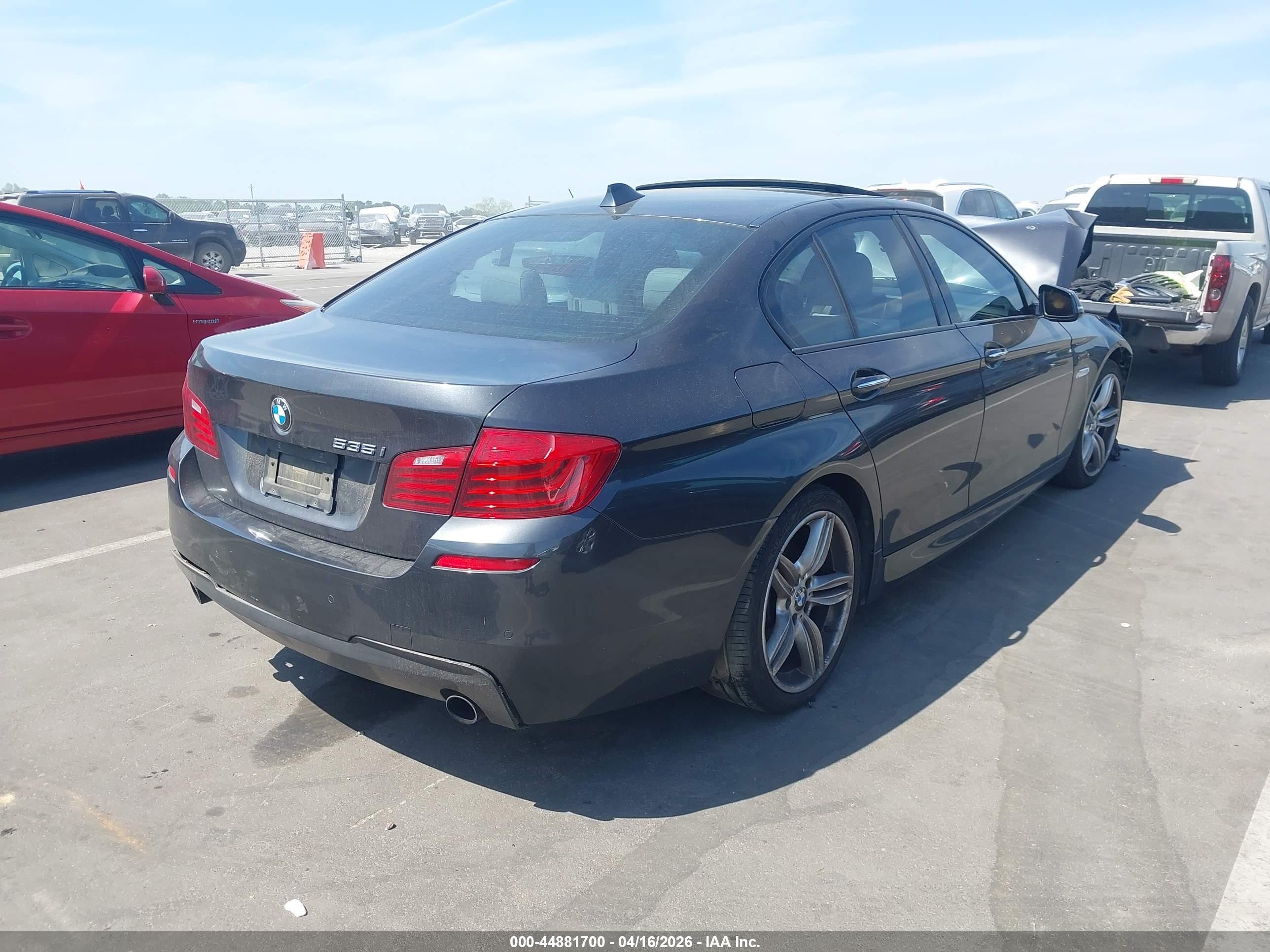 2014 Bmw 535i   Gray vin: WBA5B1C53ED479038