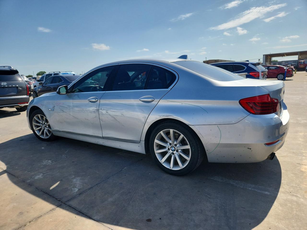 2014 Bmw 535 I Silver vin: WBA5B1C53ED483428