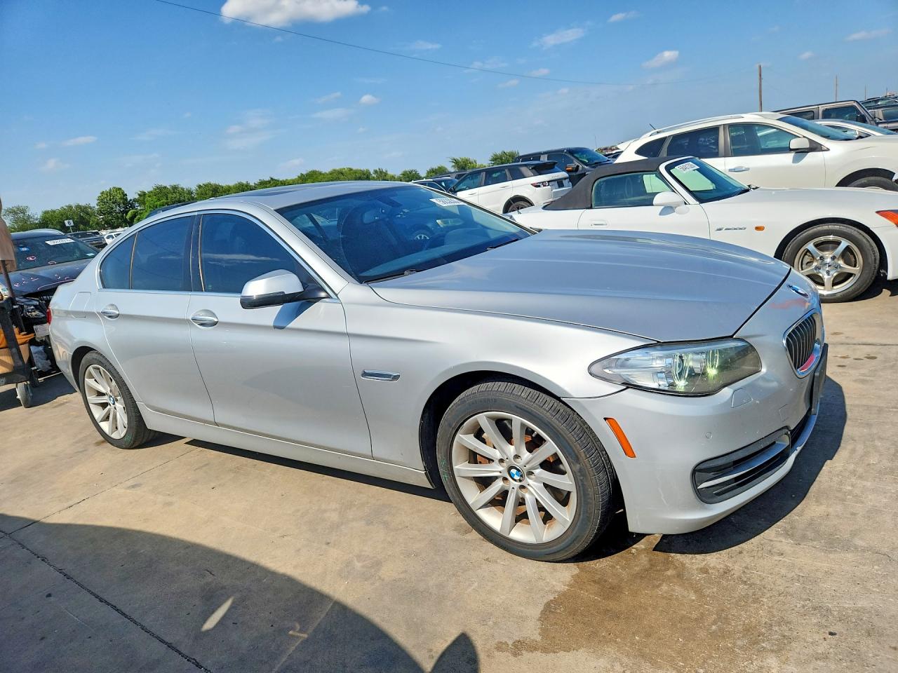 2014 Bmw 535 I Silver vin: WBA5B1C53ED483428
