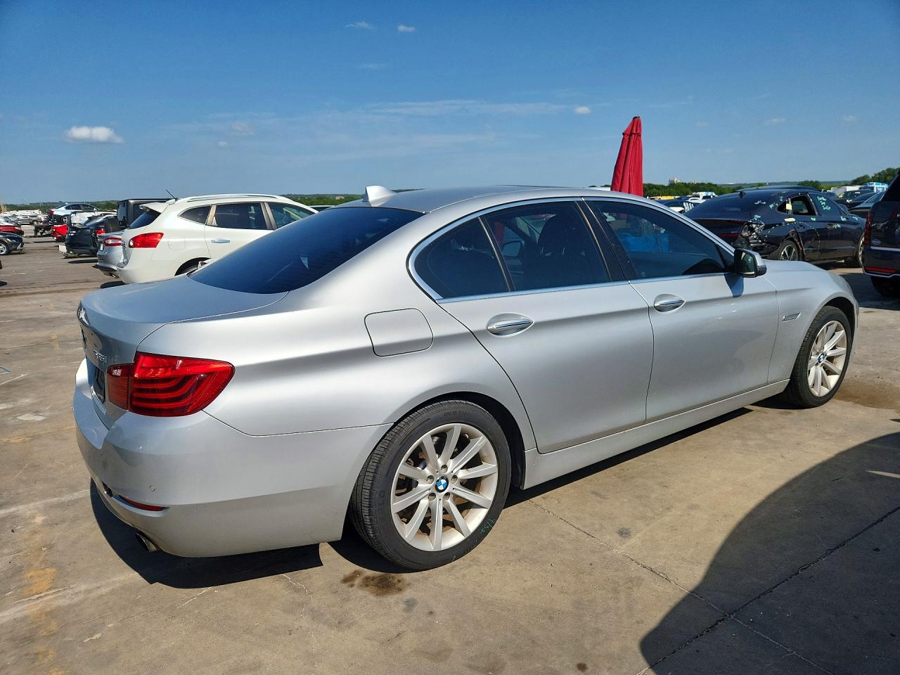 2014 Bmw 535 I Silver vin: WBA5B1C53ED483428
