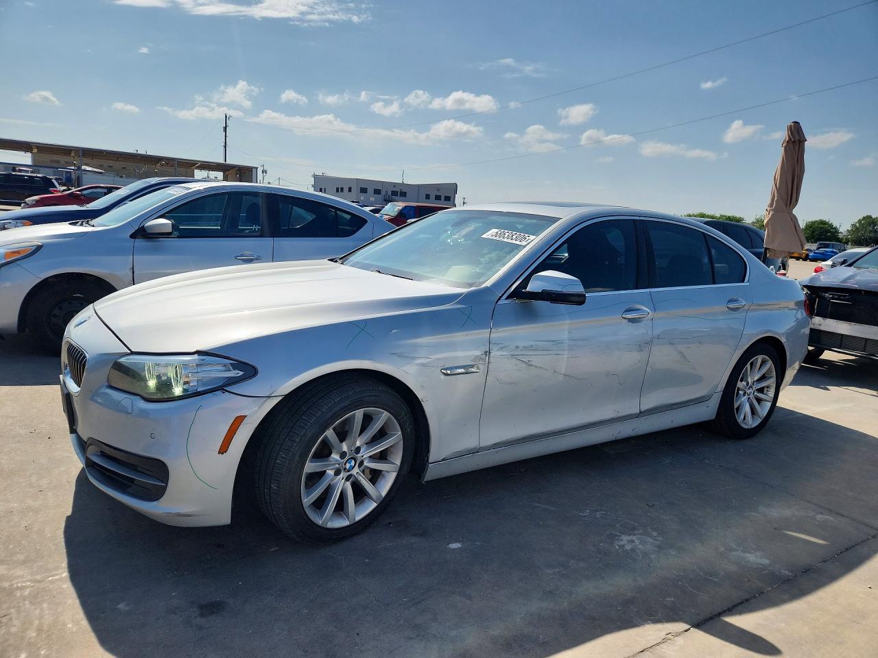 2014 Bmw 535 I Silver vin: WBA5B1C53ED483428