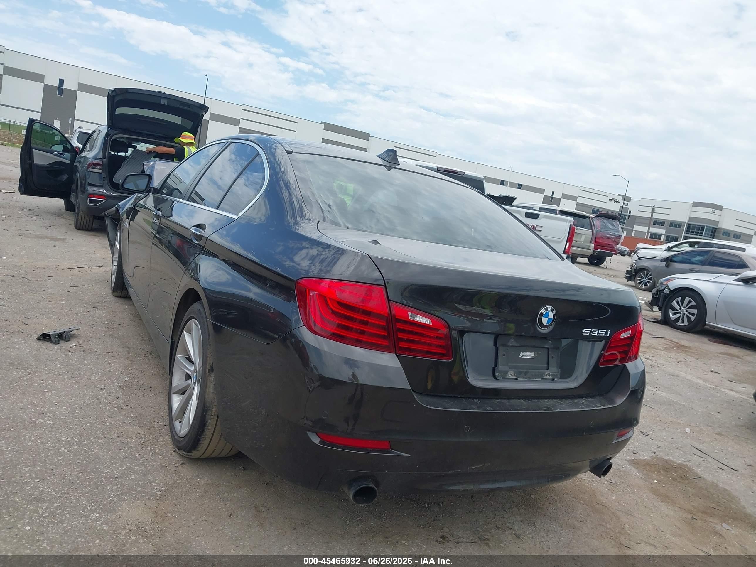 2014 Bmw 535i   Black vin: WBA5B1C53ED483655