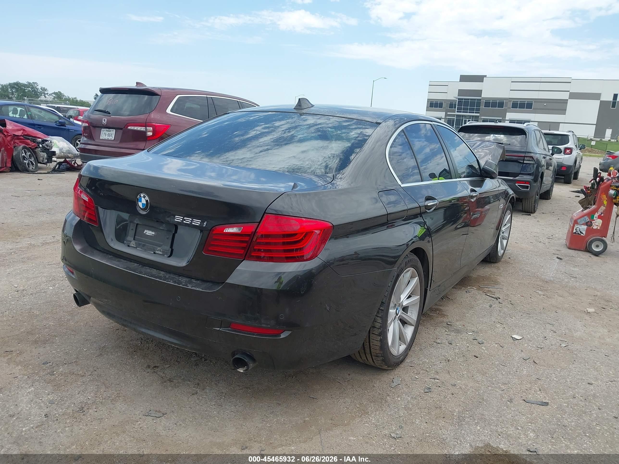 2014 Bmw 535i   Black vin: WBA5B1C53ED483655