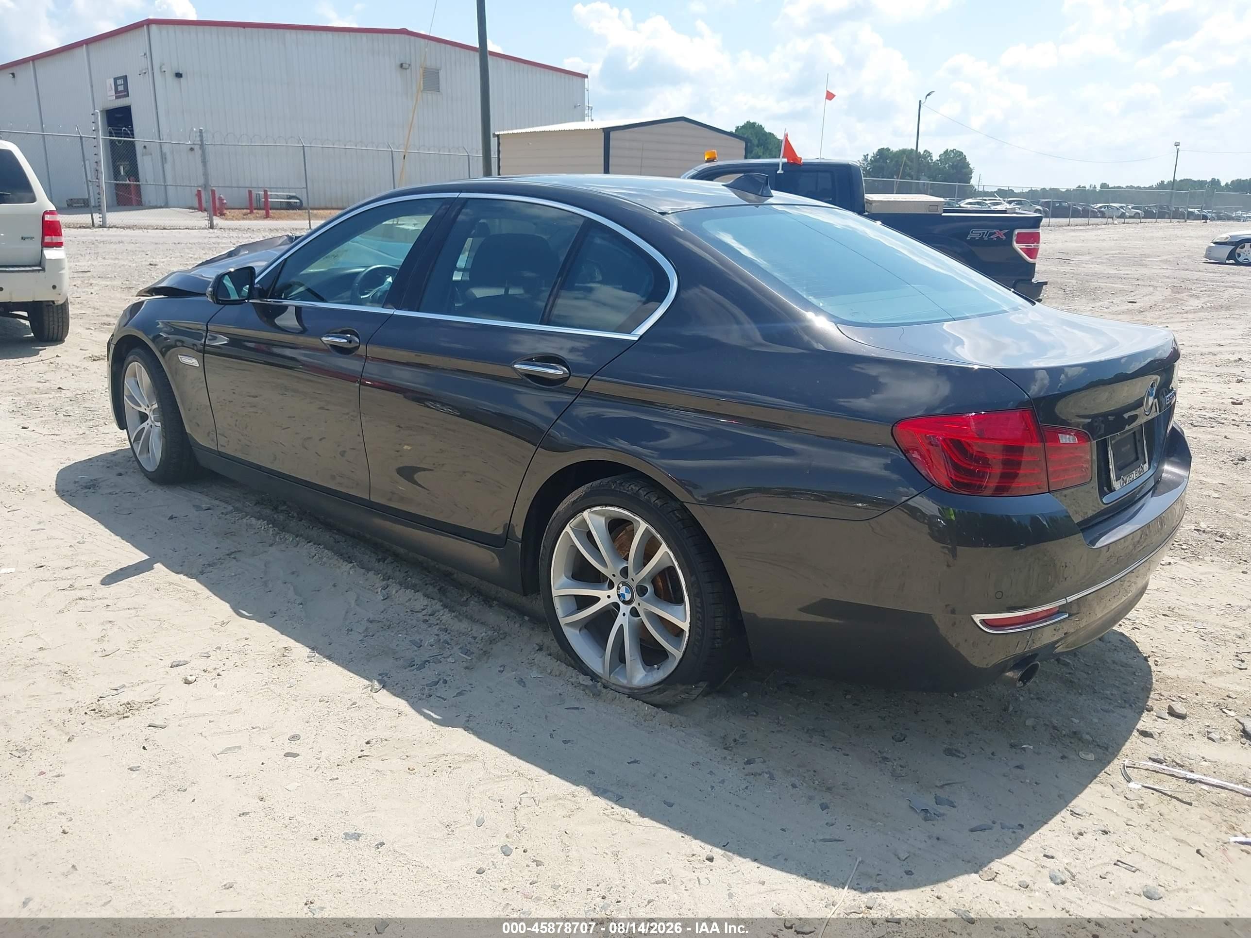 2014 Bmw 535i Black vin: WBA5B1C53ED483719