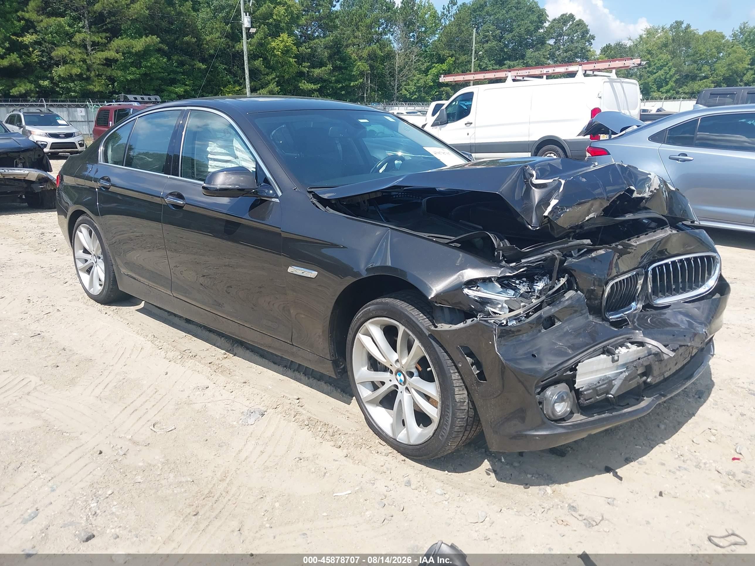 2014 Bmw 535i Black vin: WBA5B1C53ED483719