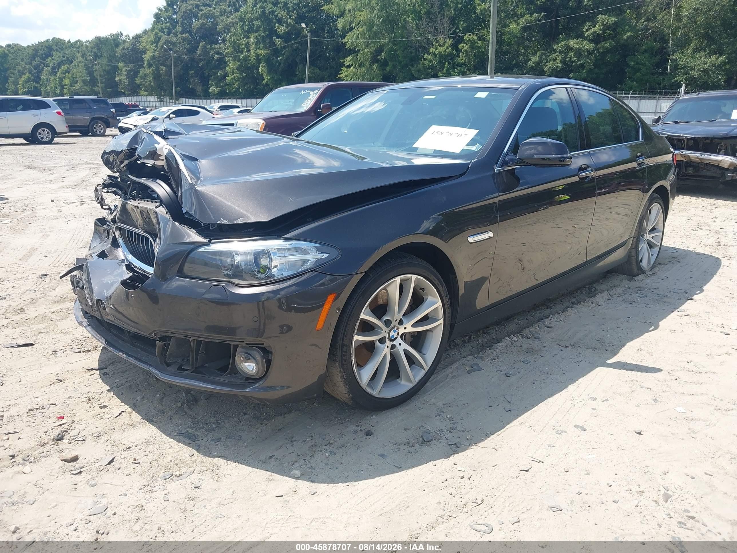 2014 Bmw 535i Black vin: WBA5B1C53ED483719
