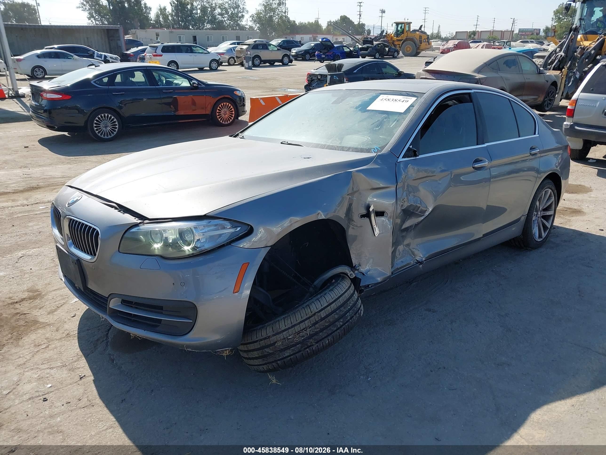 2014 Bmw 535i   Gray vin: WBA5B1C53ED484076