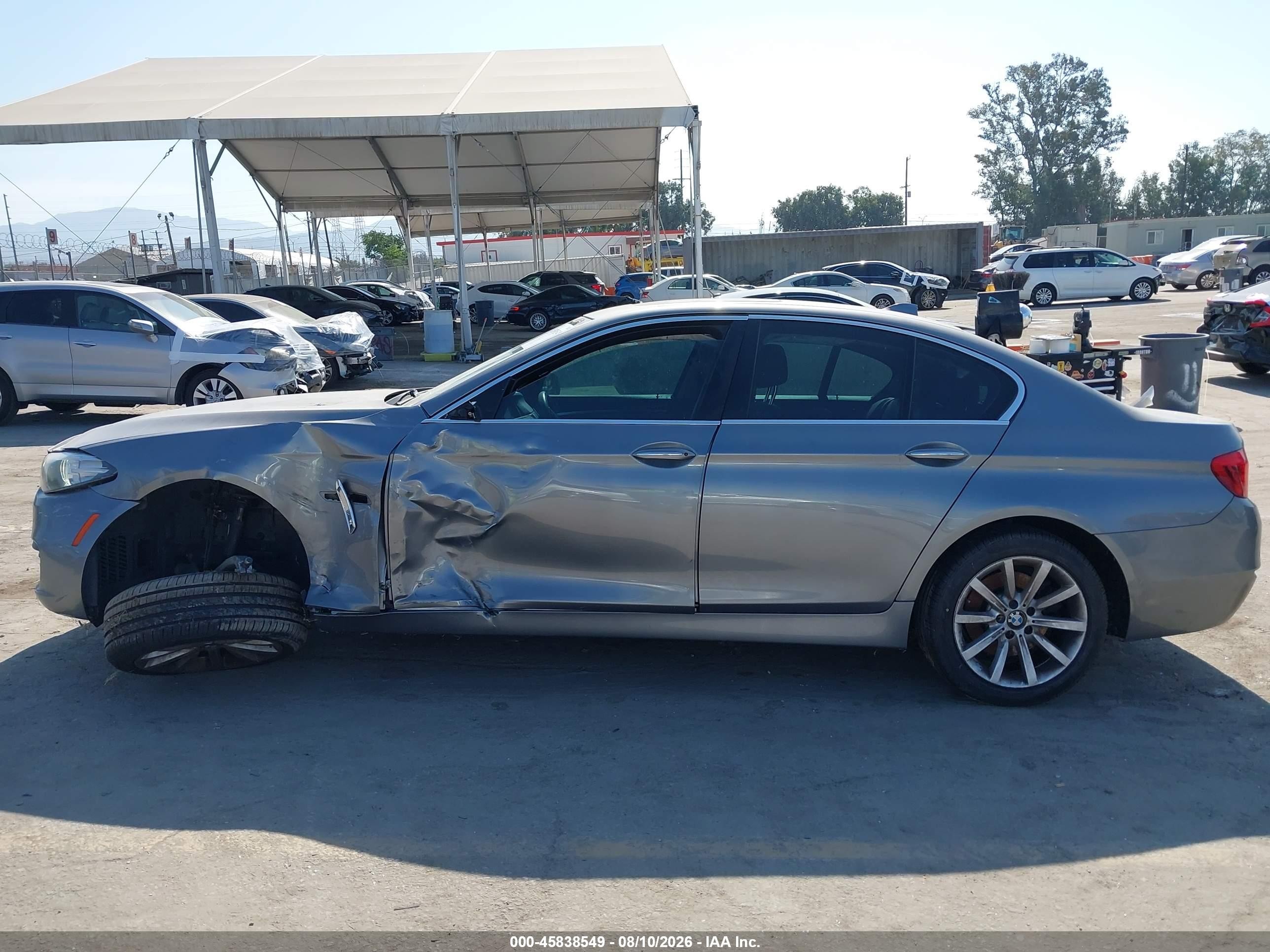 2014 Bmw 535i   Gray vin: WBA5B1C53ED484076