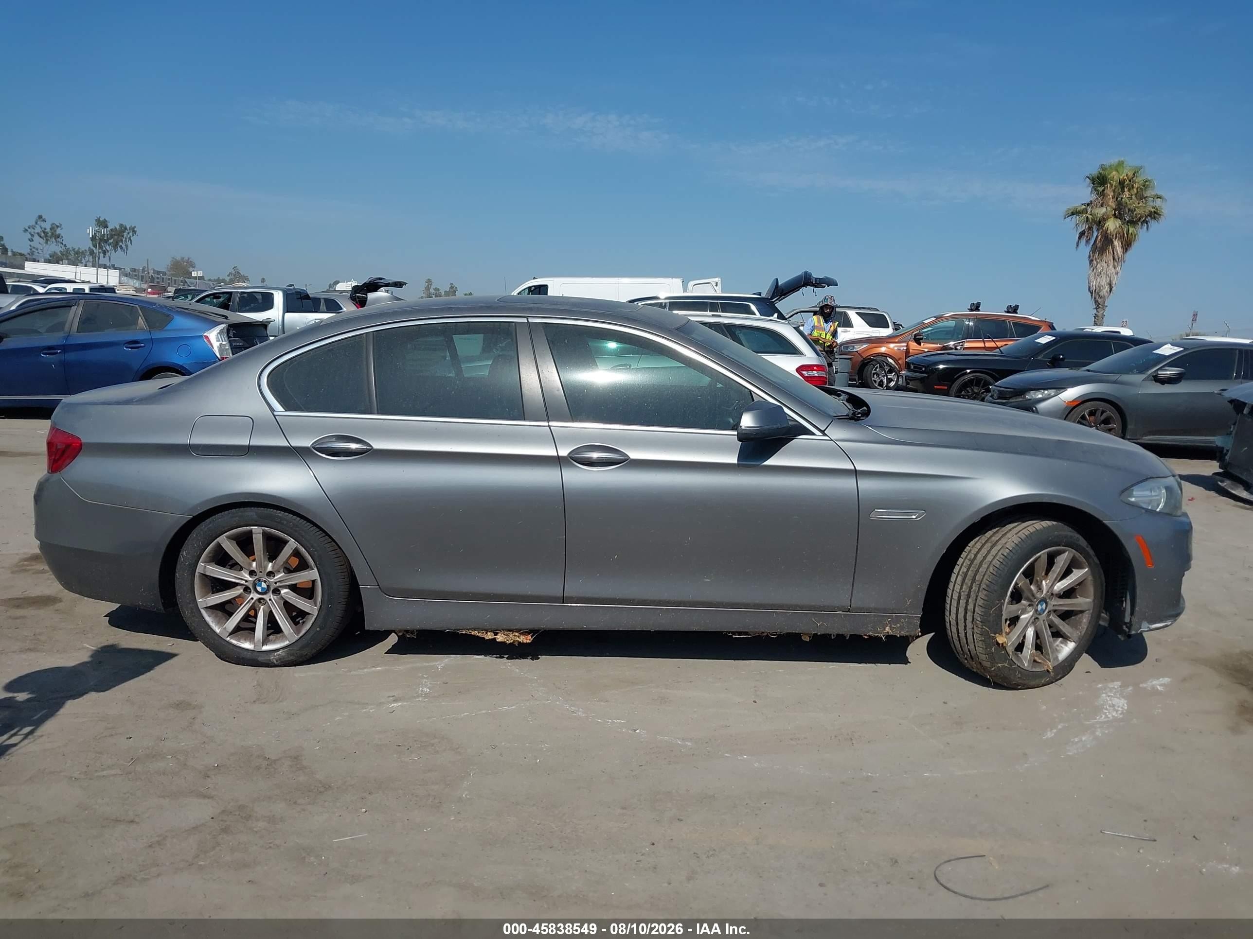2014 Bmw 535i   Gray vin: WBA5B1C53ED484076