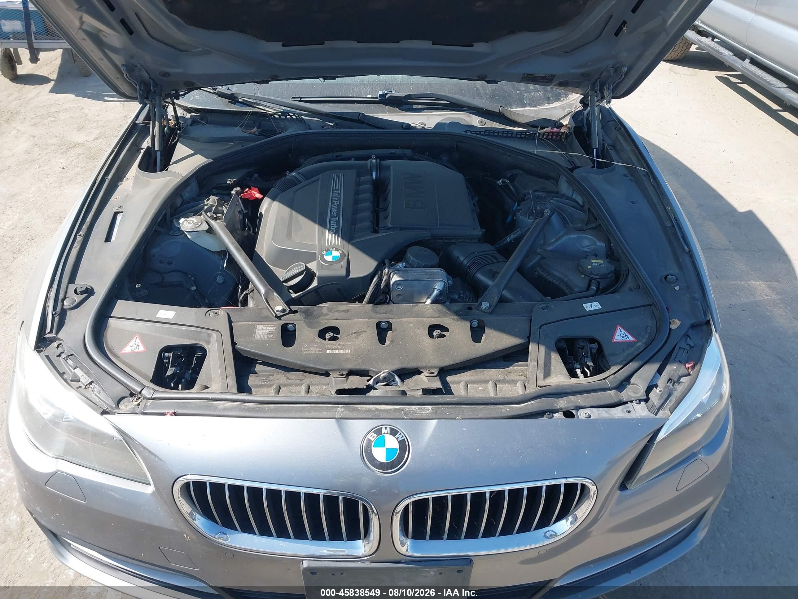 2014 Bmw 535i   Gray vin: WBA5B1C53ED484076