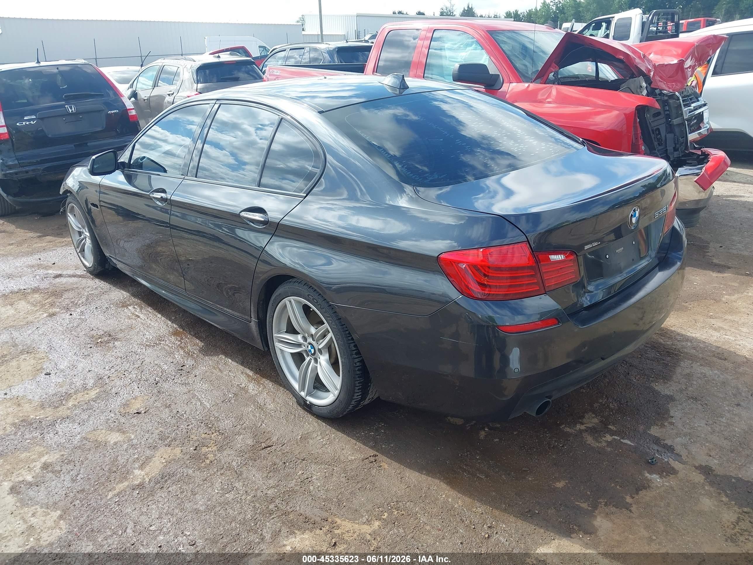 2015 Bmw 535i Gray vin: WBA5B1C53FD919969