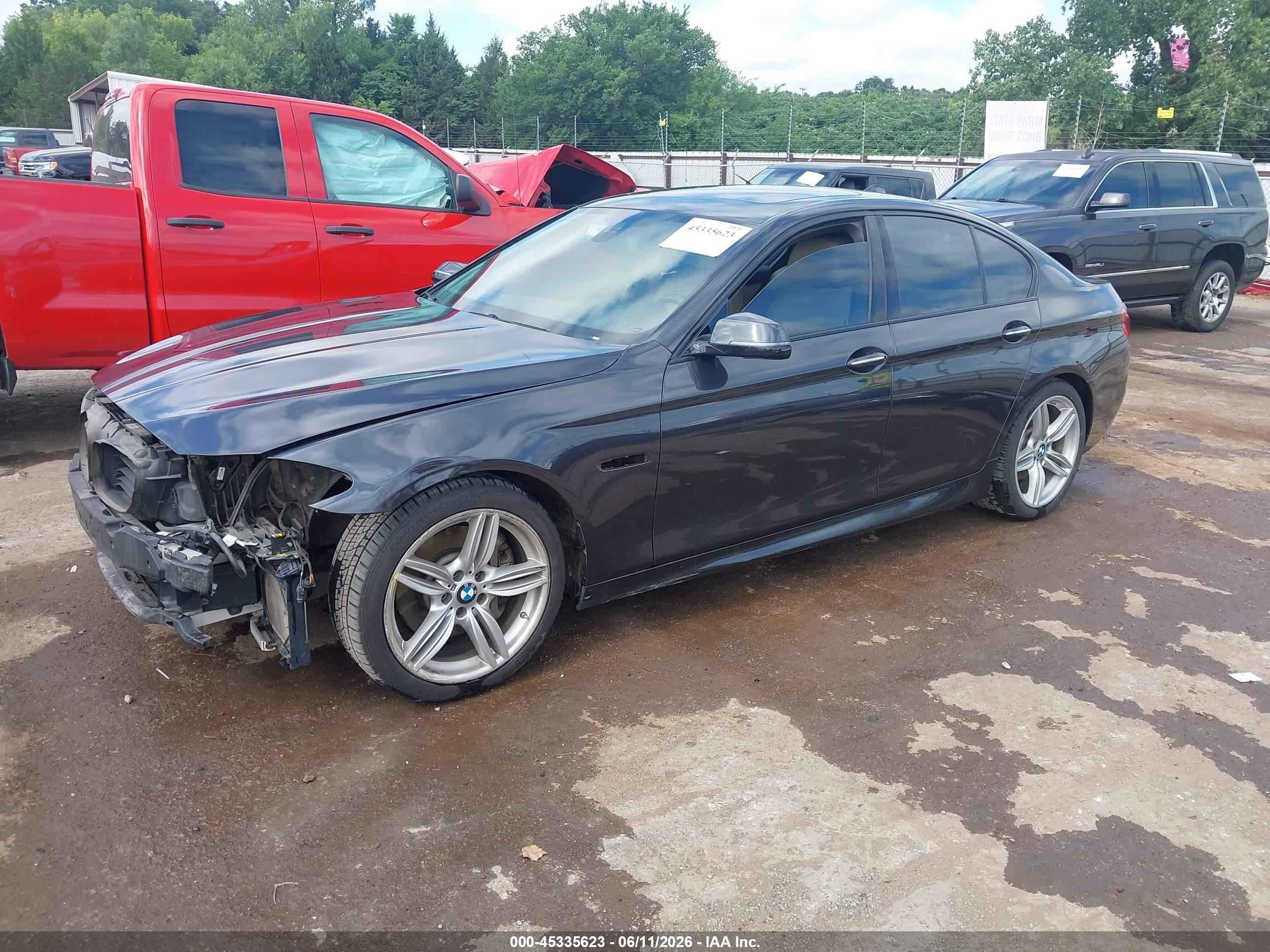 2015 Bmw 535i Gray vin: WBA5B1C53FD919969