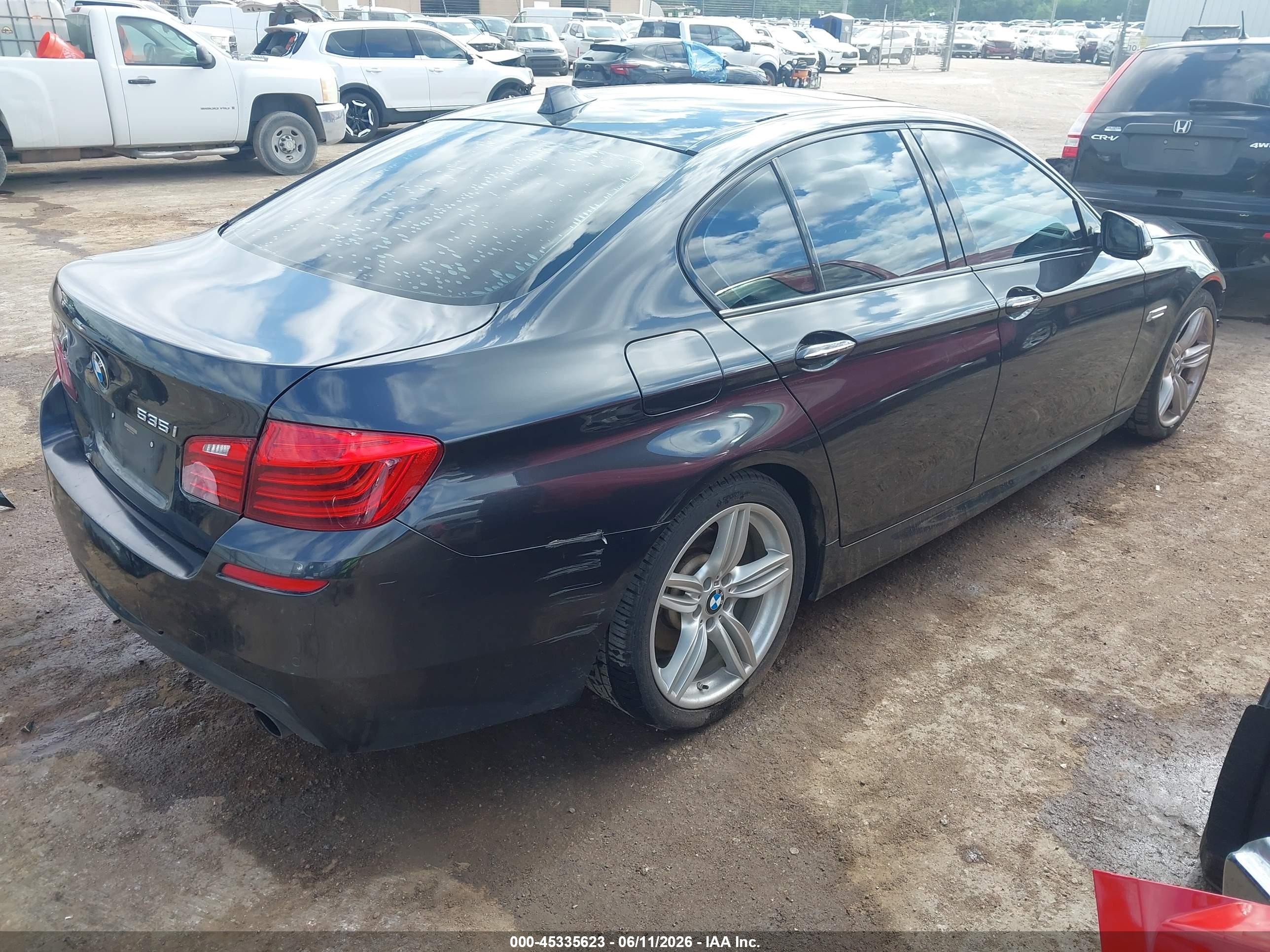 2015 Bmw 535i Gray vin: WBA5B1C53FD919969