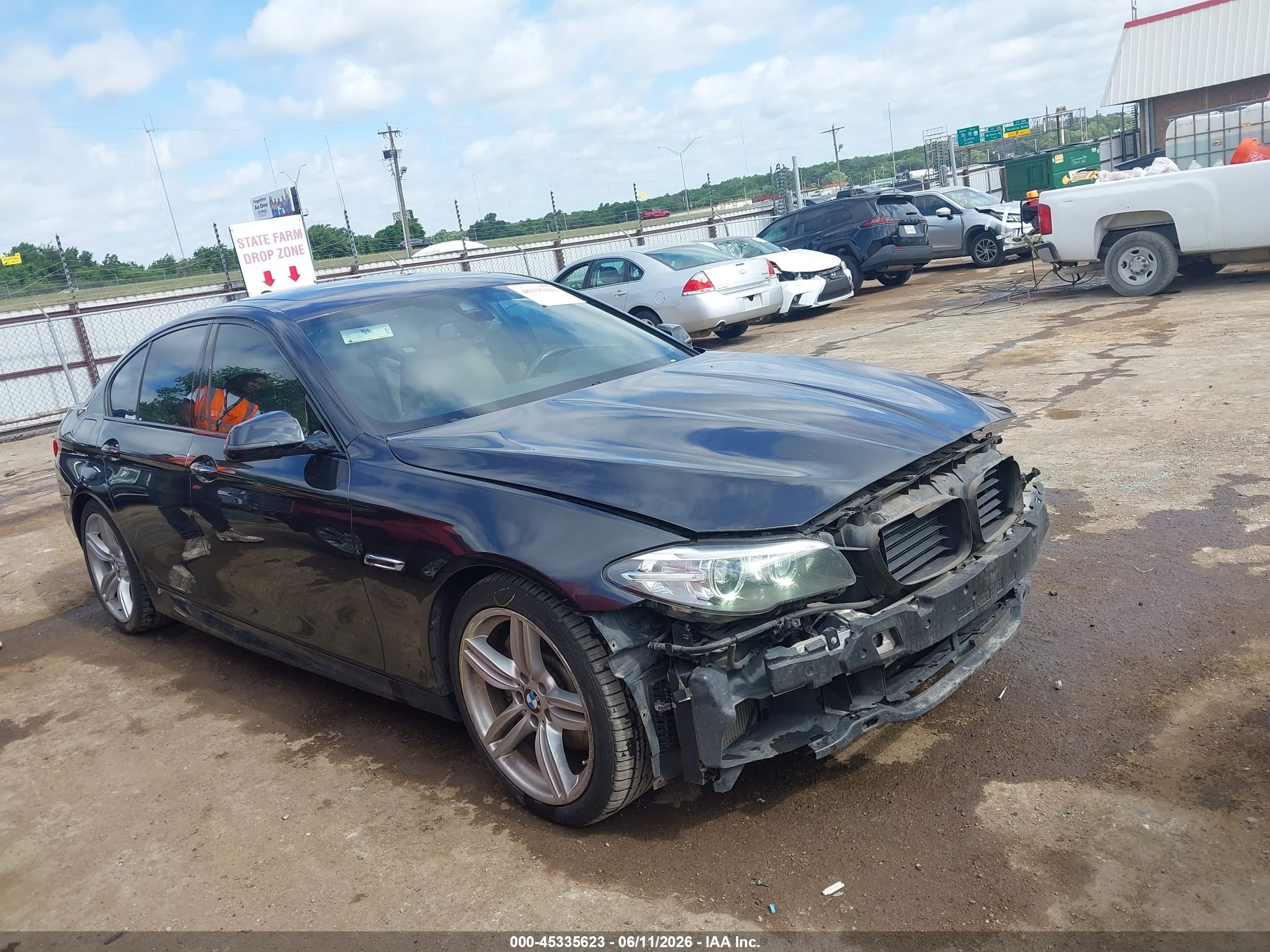 2015 Bmw 535i Gray vin: WBA5B1C53FD919969