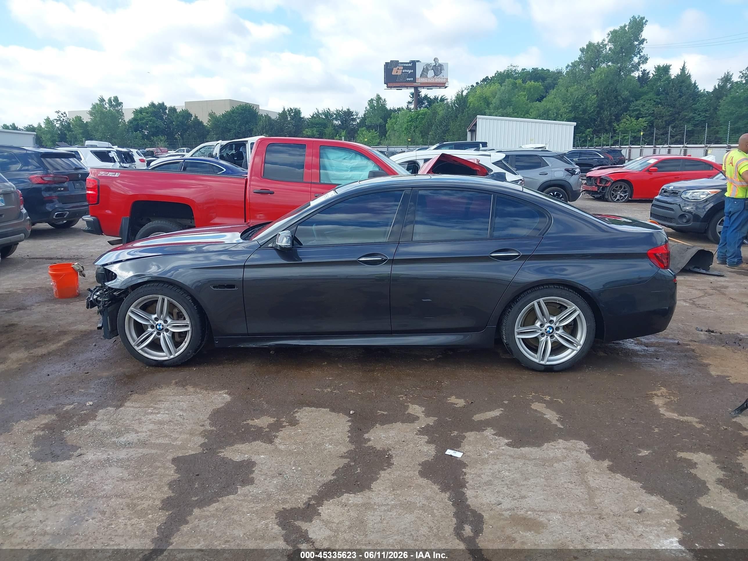 2015 Bmw 535i Gray vin: WBA5B1C53FD919969