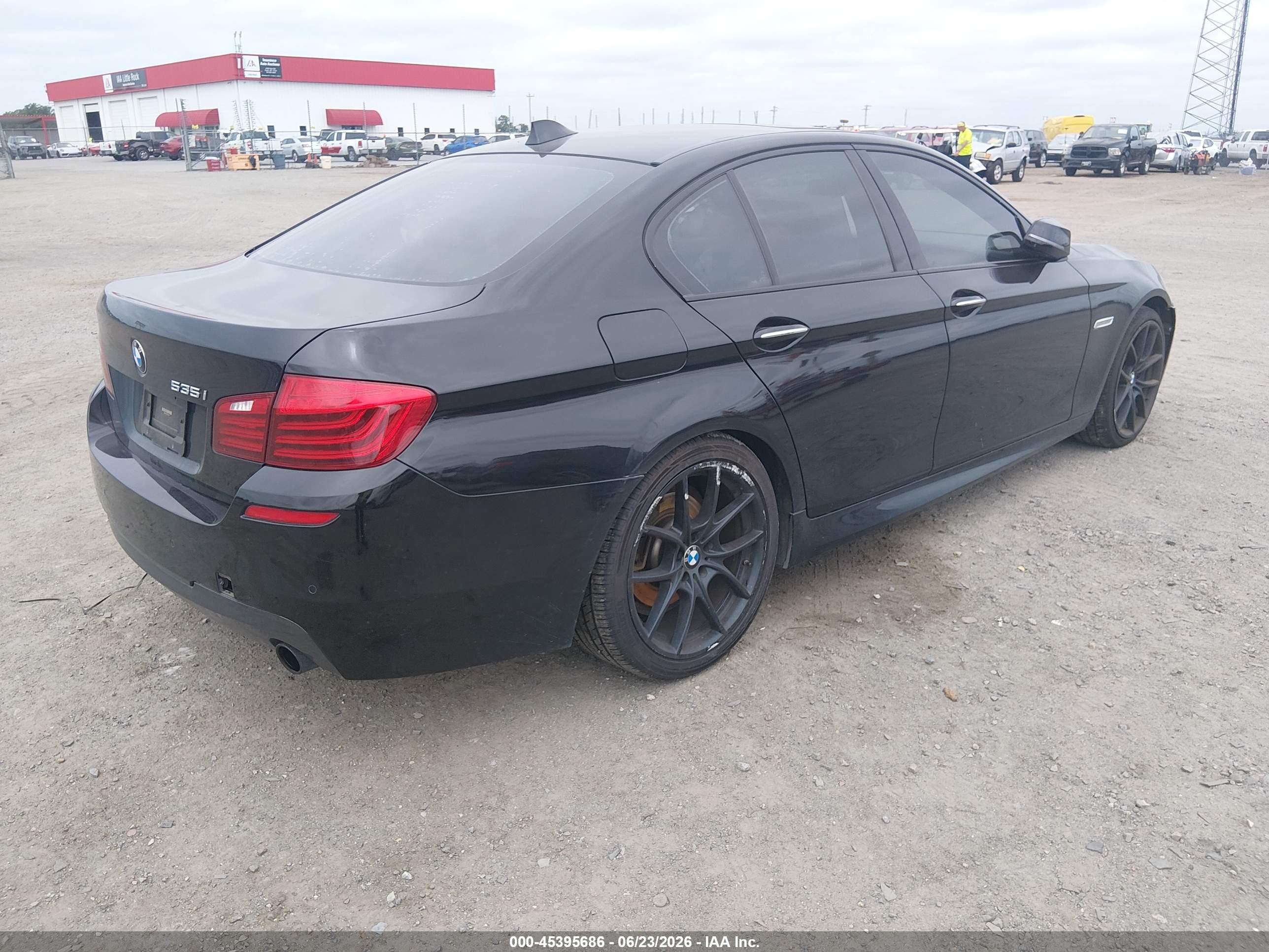 2015 Bmw 535i Black vin: WBA5B1C53FG127027