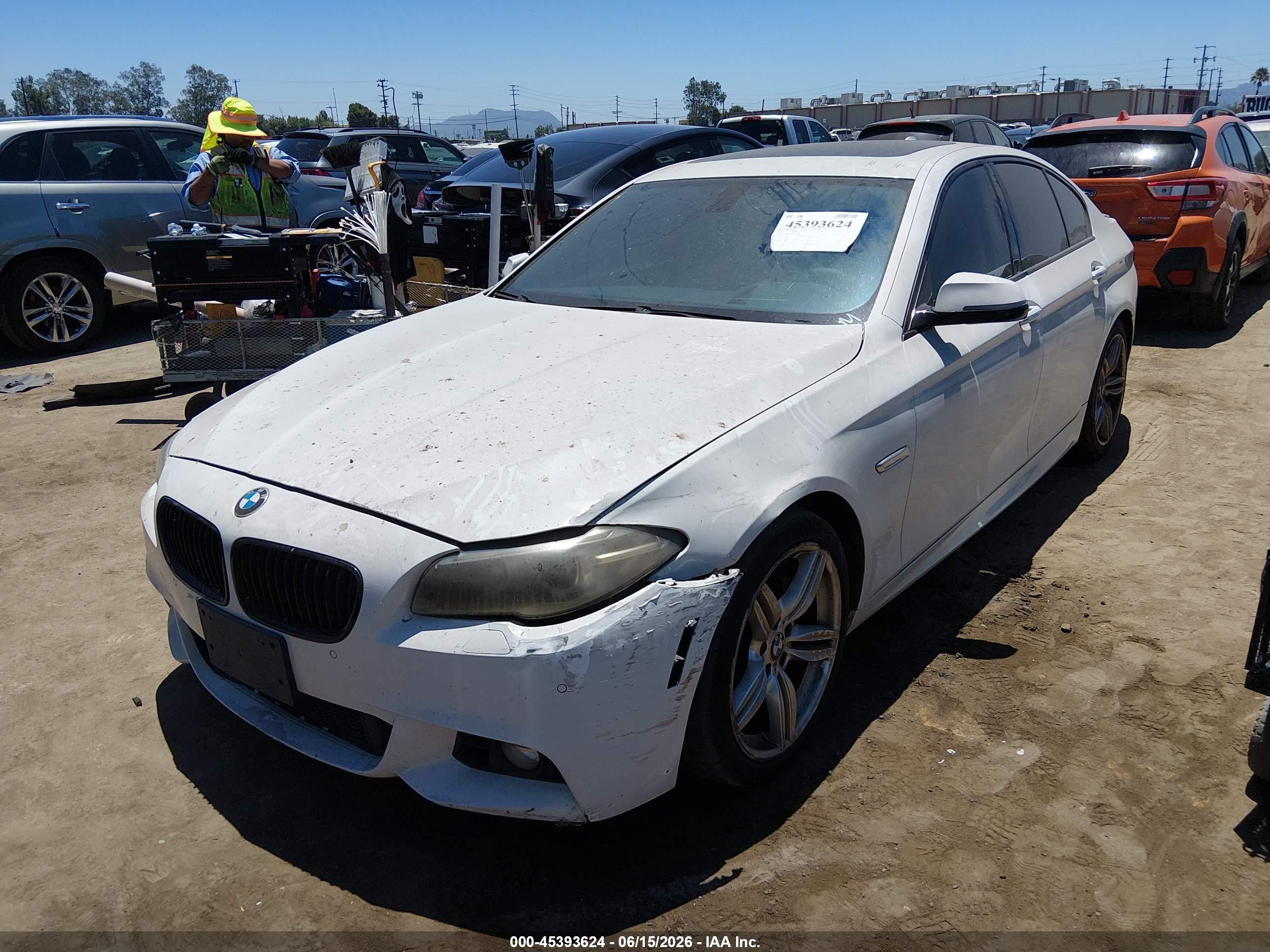 2016 Bmw 535i   White vin: WBA5B1C53GG553334