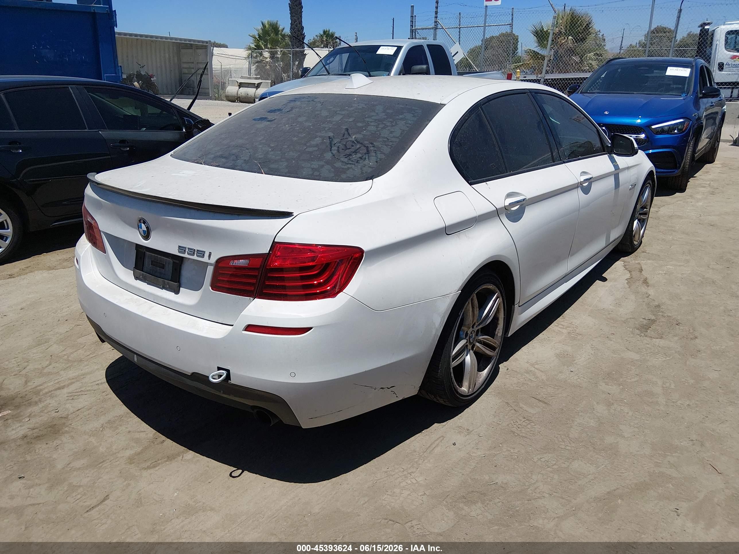 2016 Bmw 535i   White vin: WBA5B1C53GG553334