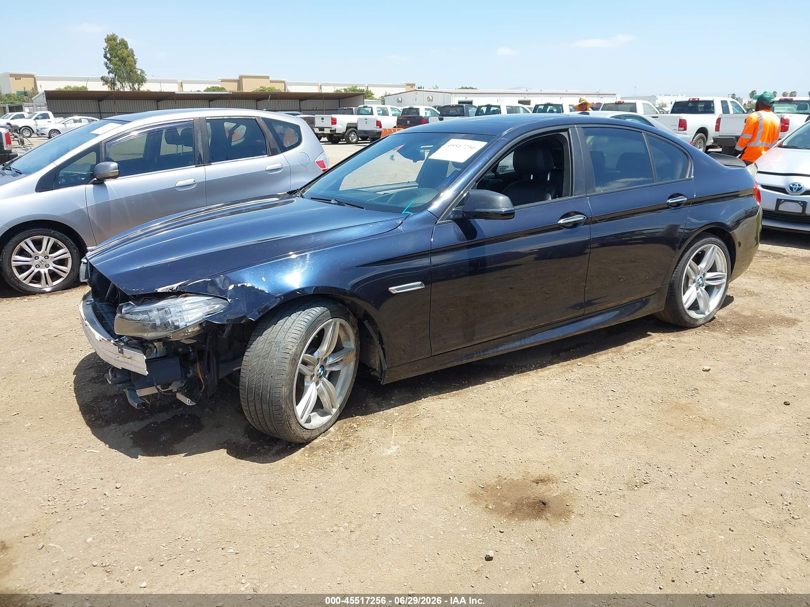 2014 Bmw 535i Black vin: WBA5B1C54ED476276