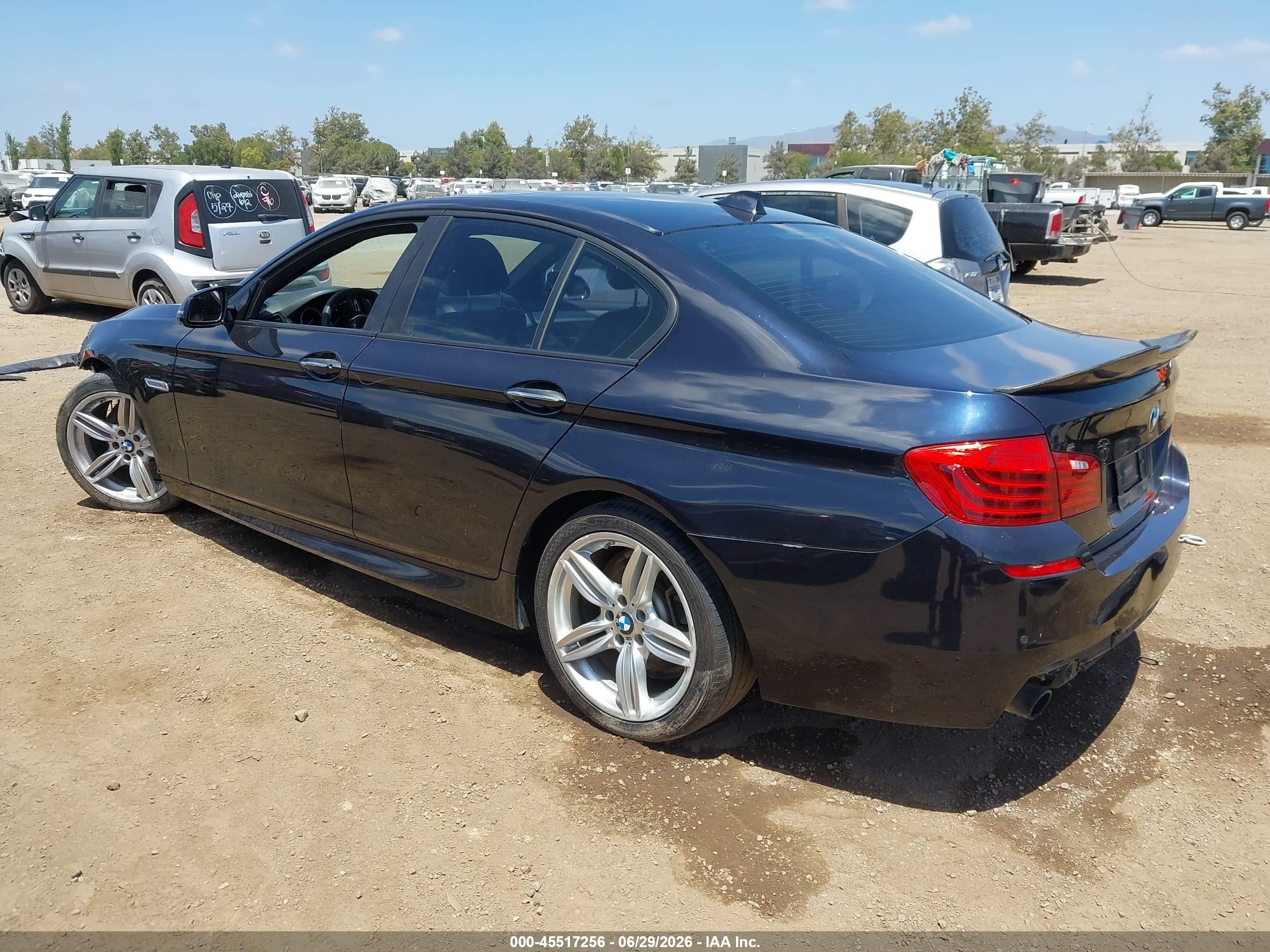 2014 Bmw 535i Black vin: WBA5B1C54ED476276