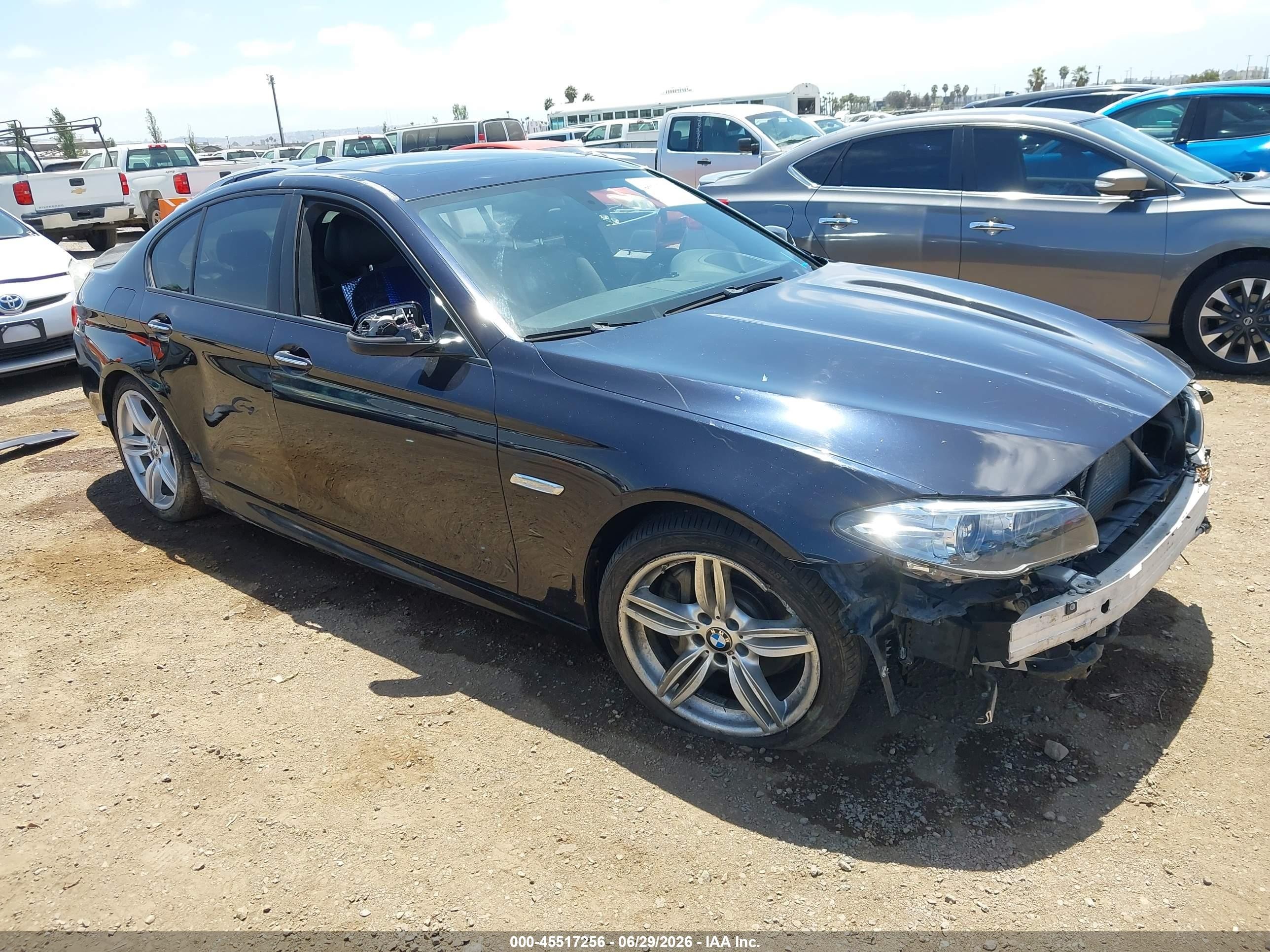 2014 Bmw 535i Black vin: WBA5B1C54ED476276