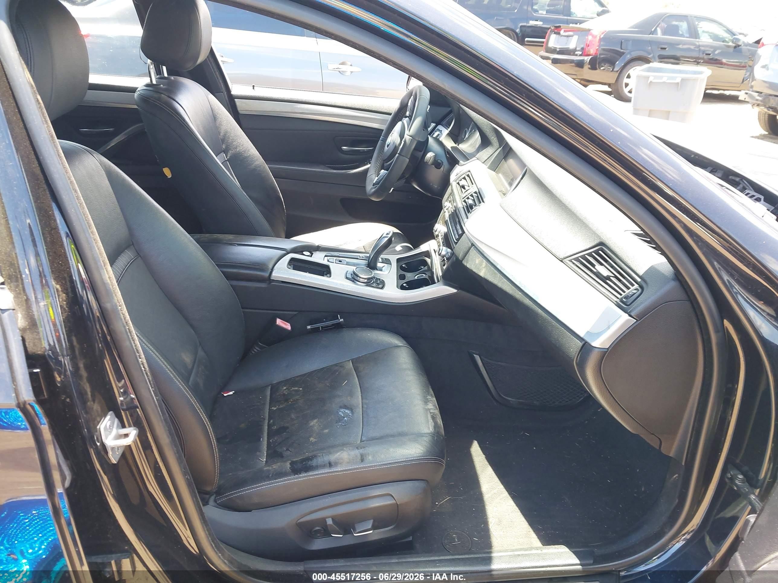 2014 Bmw 535i Black vin: WBA5B1C54ED476276