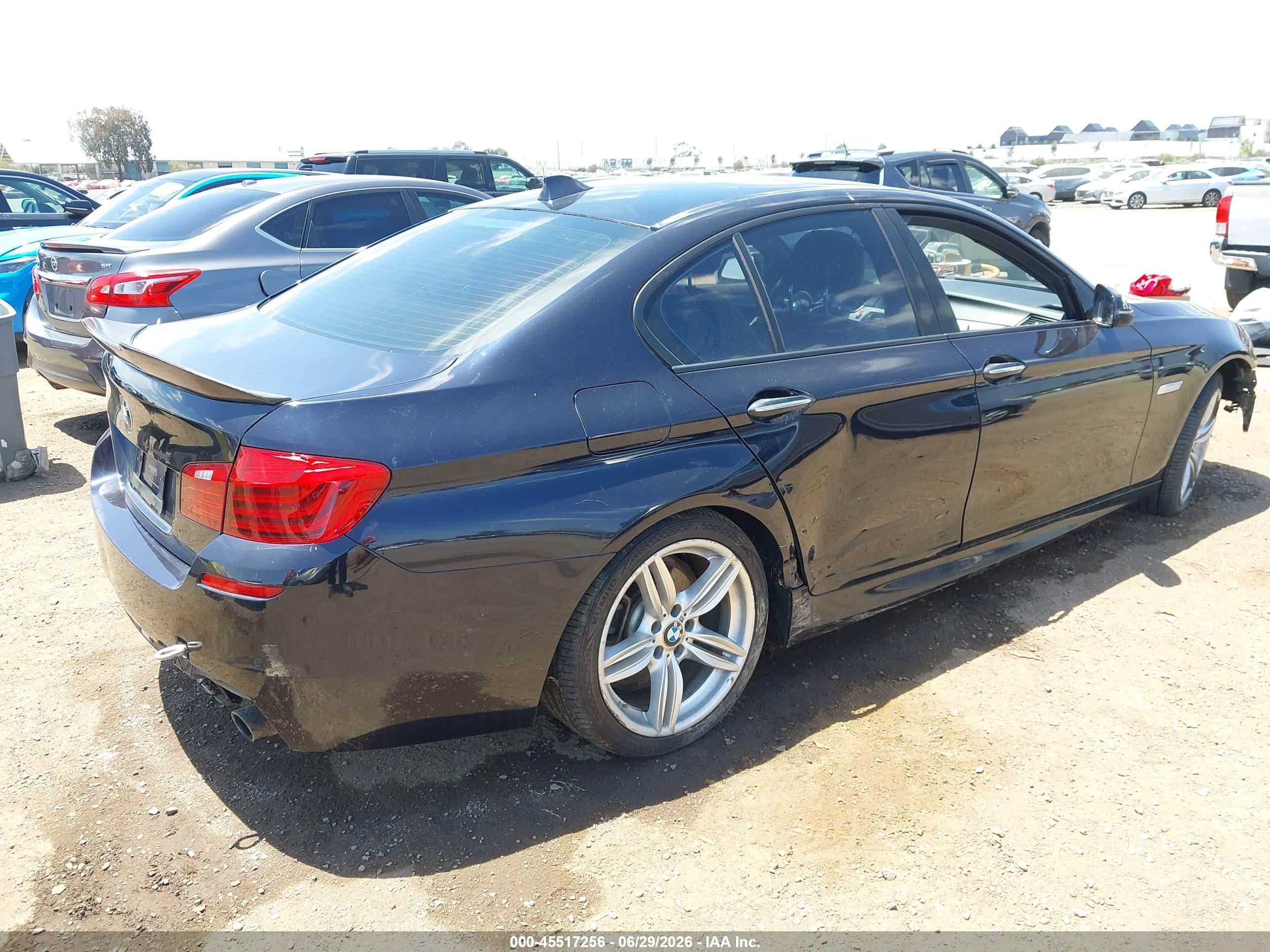2014 Bmw 535i Black vin: WBA5B1C54ED476276